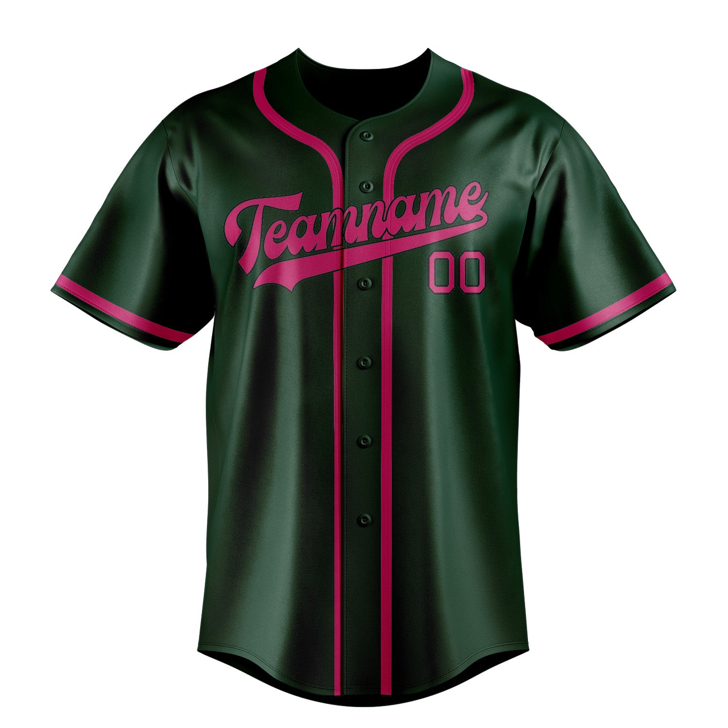 Custom Green Pink Baseball Jersey