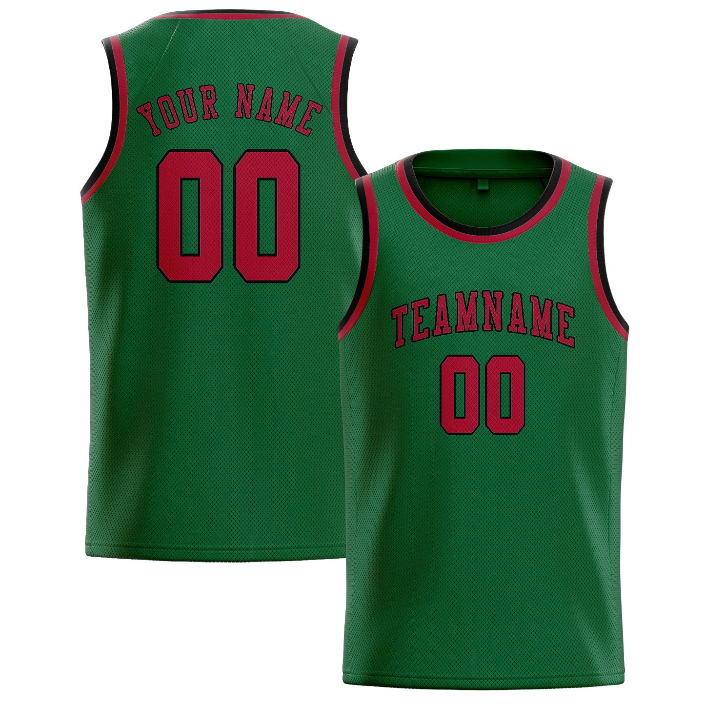 Custom Green Red Basketball Jersey