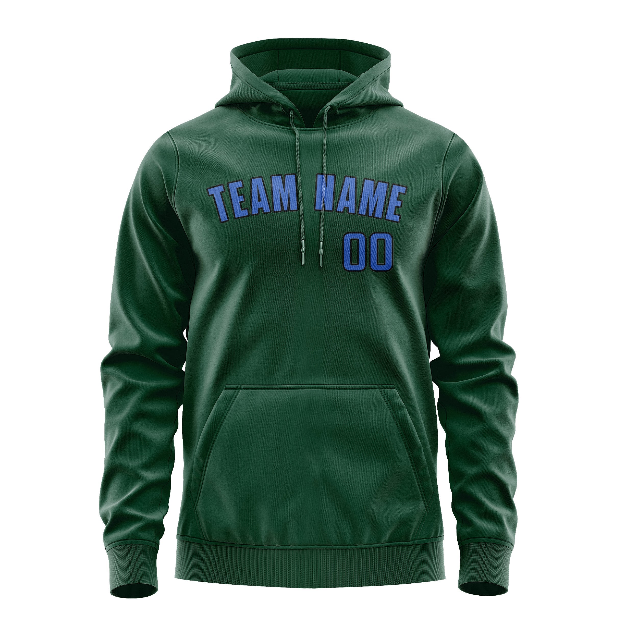 Custom Green Sky Blue Hoodie