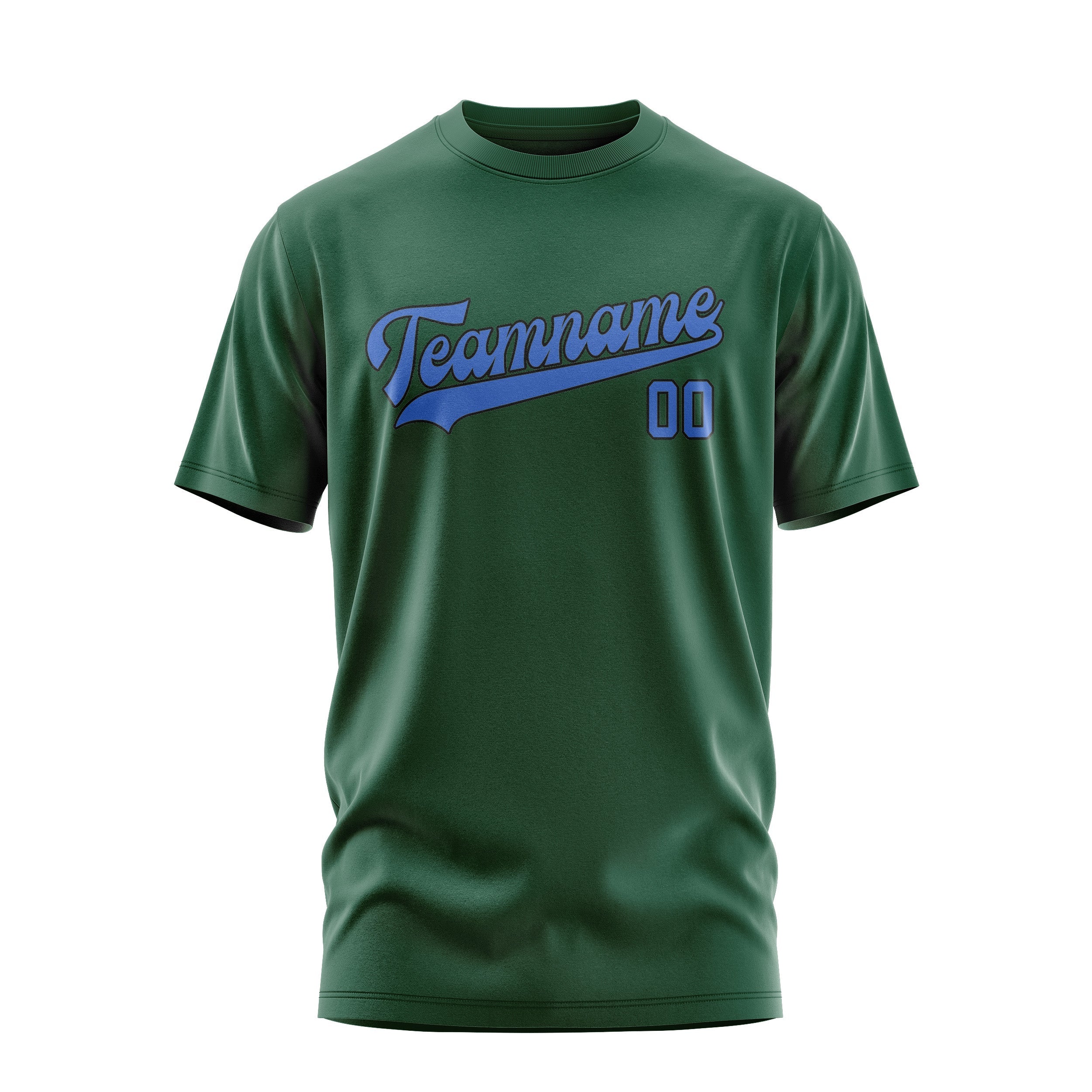 Custom Green Sky Blue T-Shirt