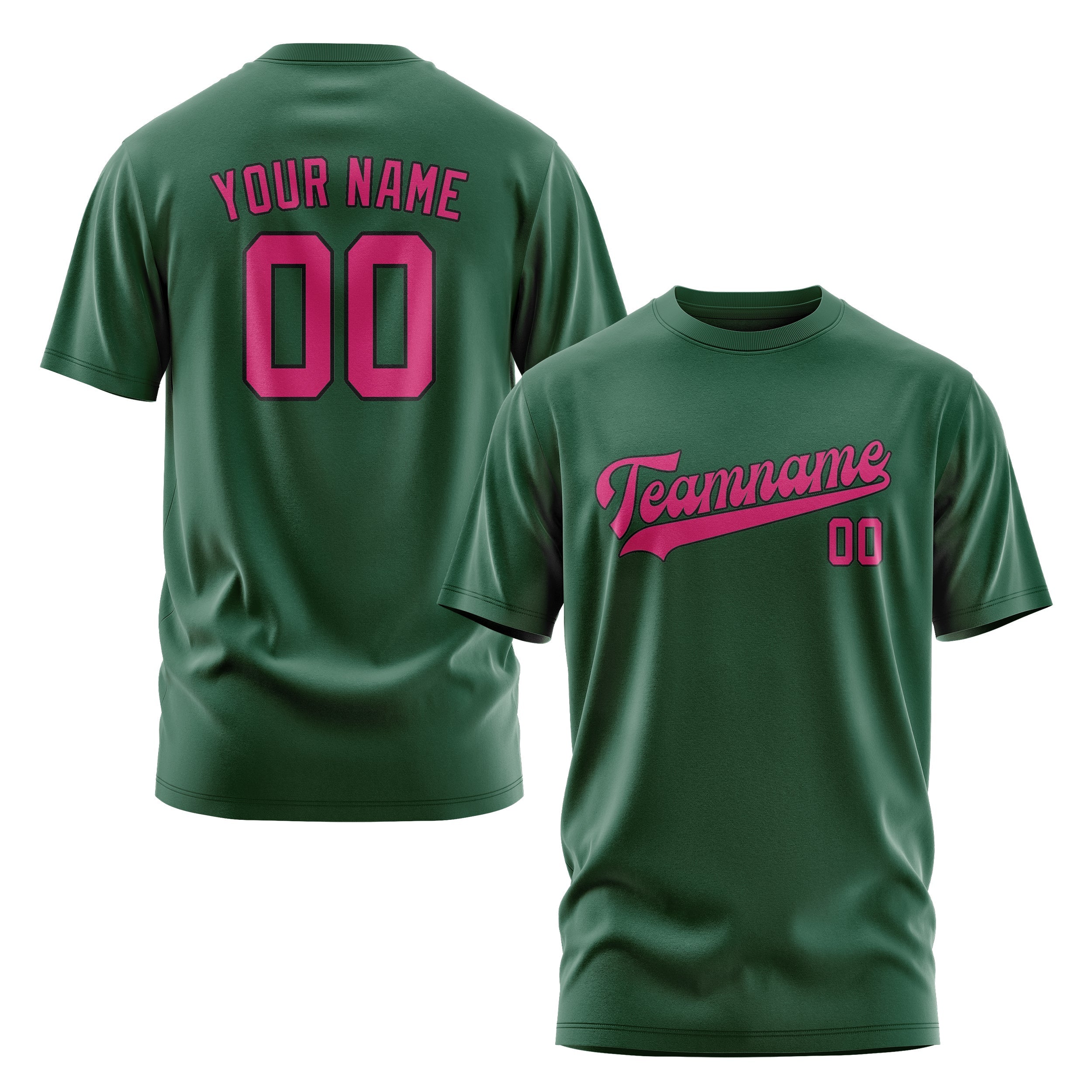Custom Green Pink T-Shirt