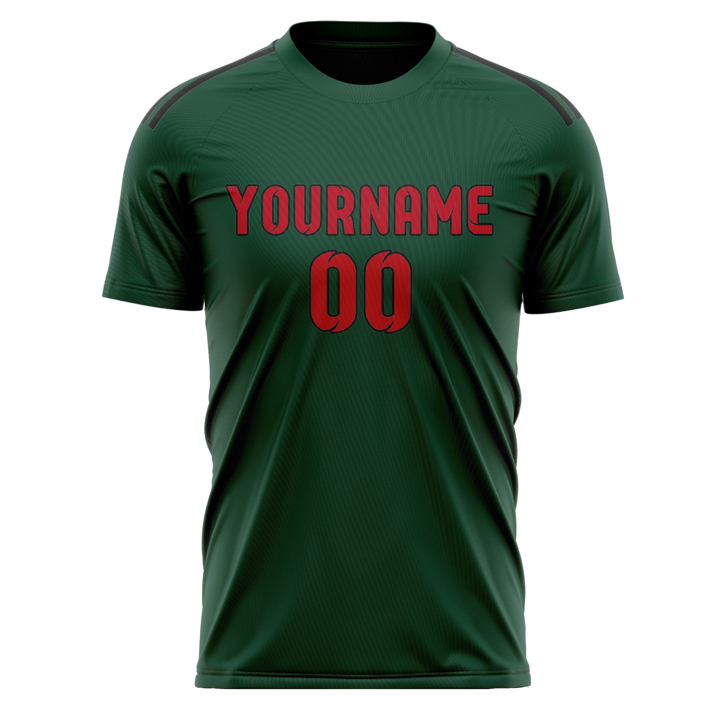 Custom Green Red Soccer Jersey