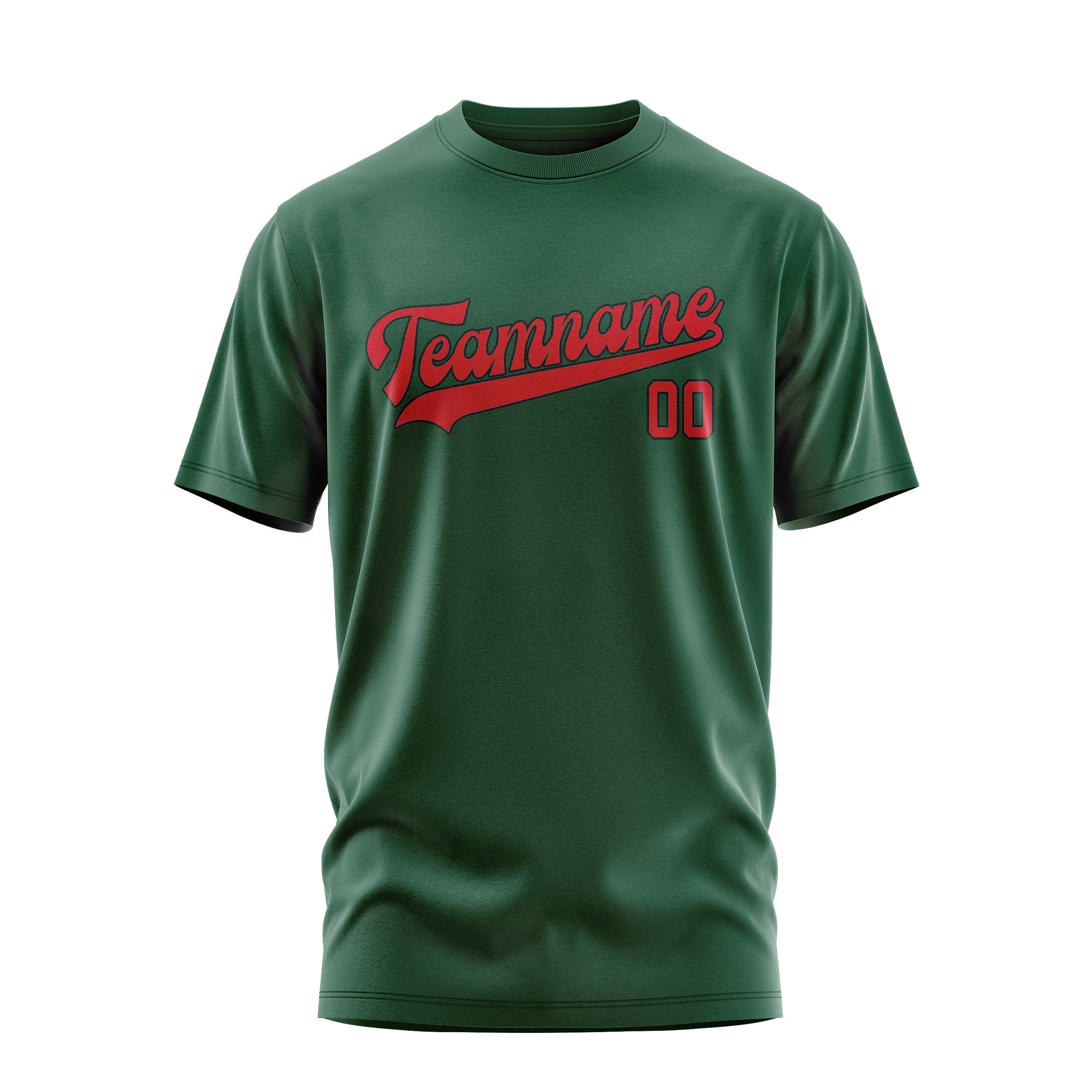 Custom Green Red T-Shirt