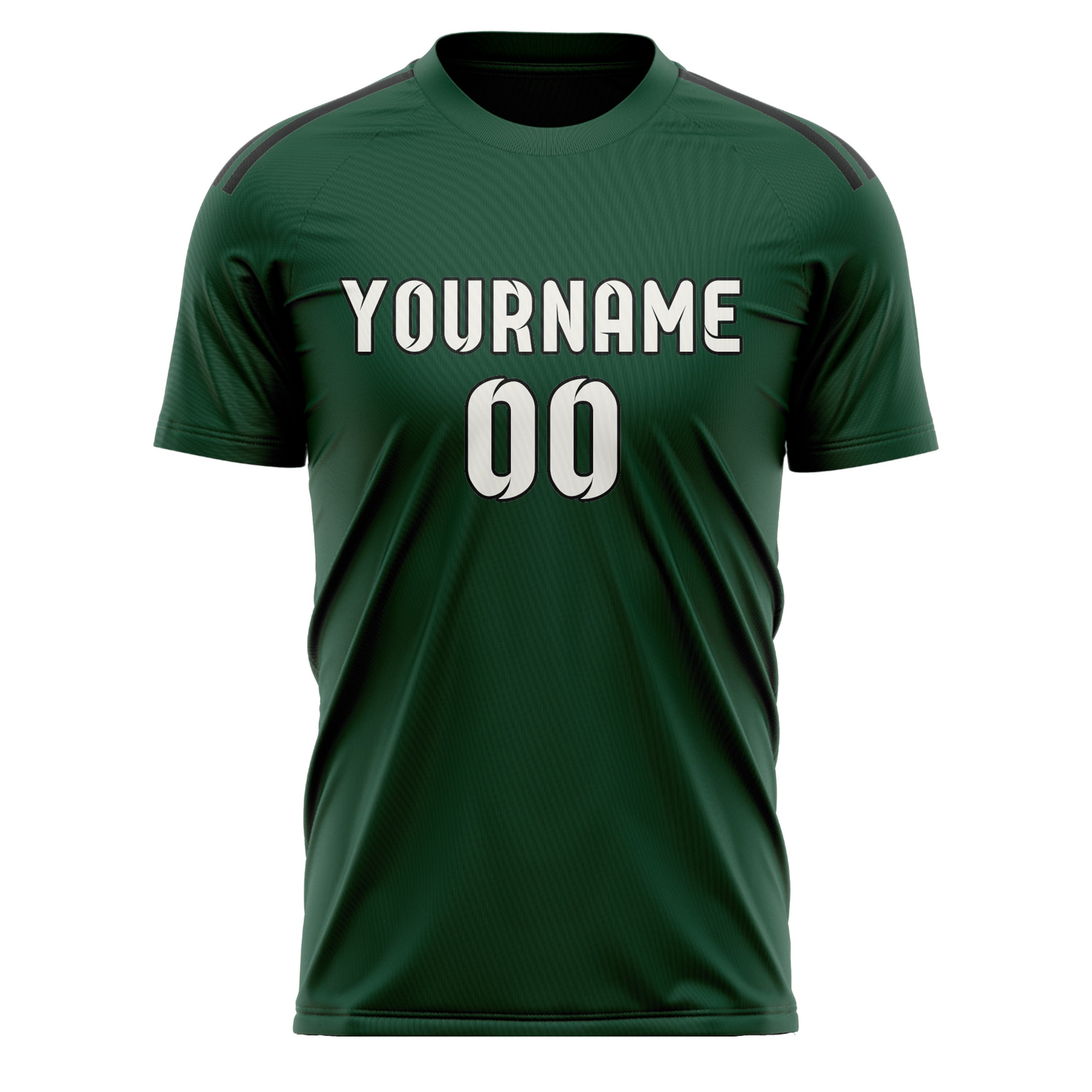 Custom Green White Soccer Jersey