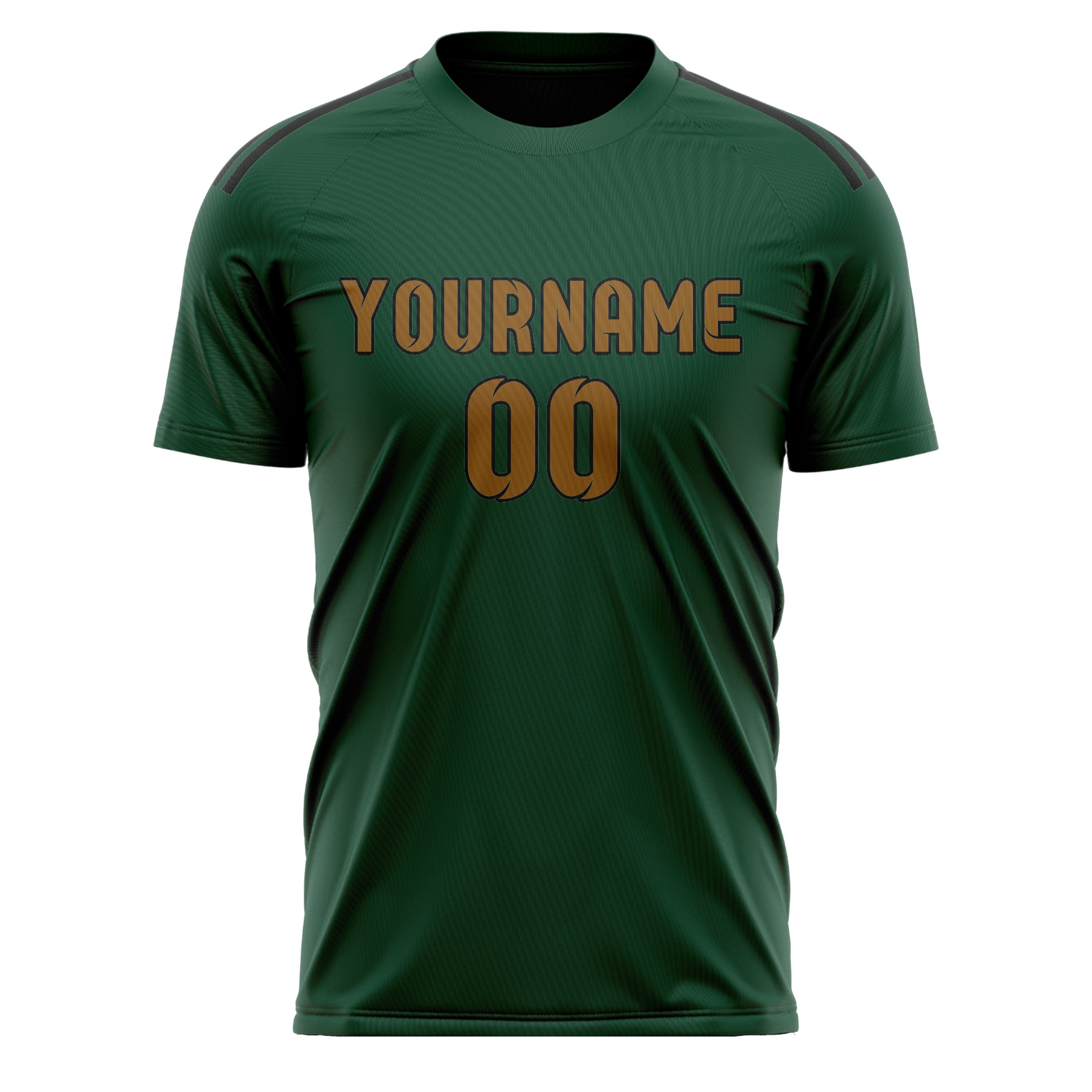 Custom Green Khaki Soccer Jersey
