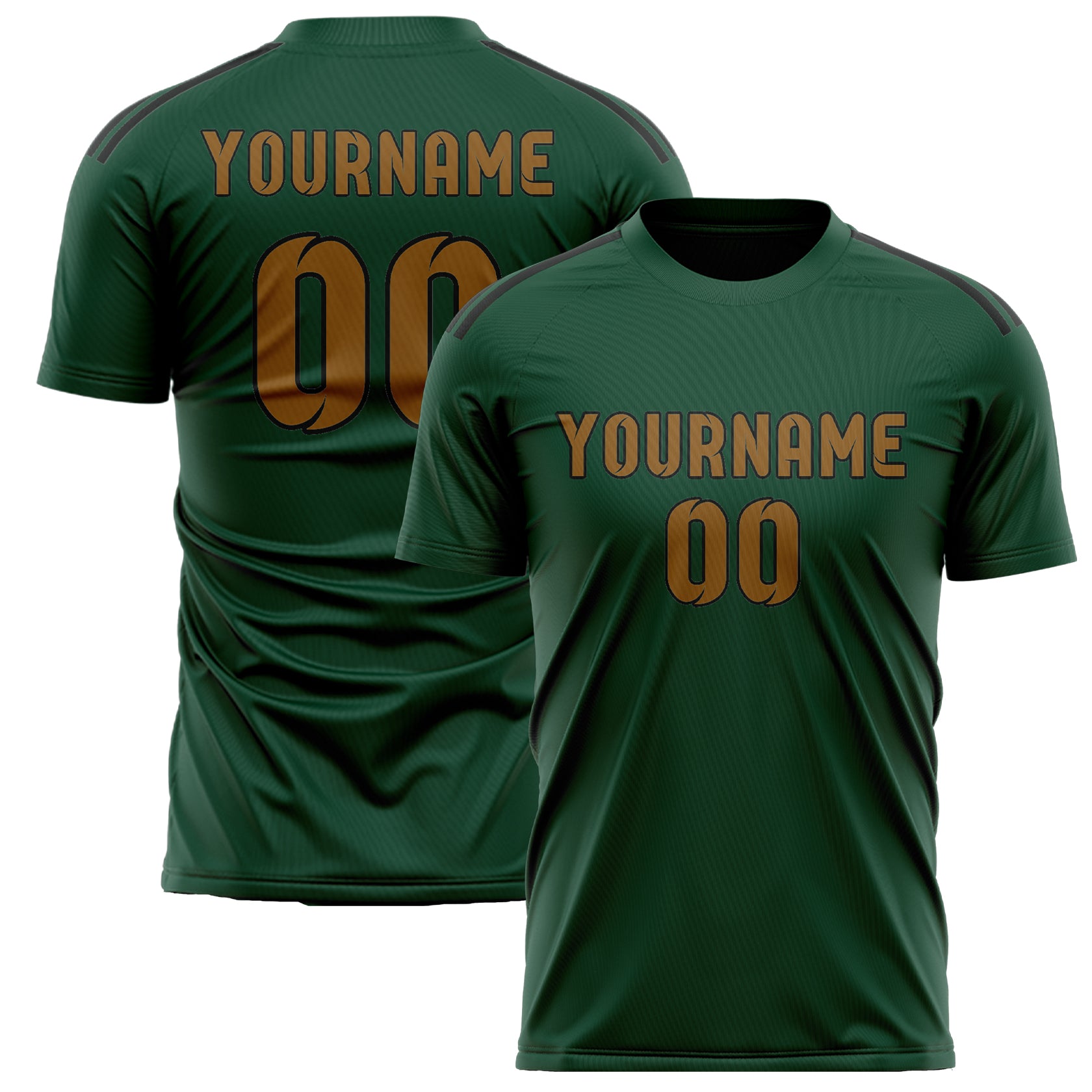 Custom Green Khaki Soccer Jersey