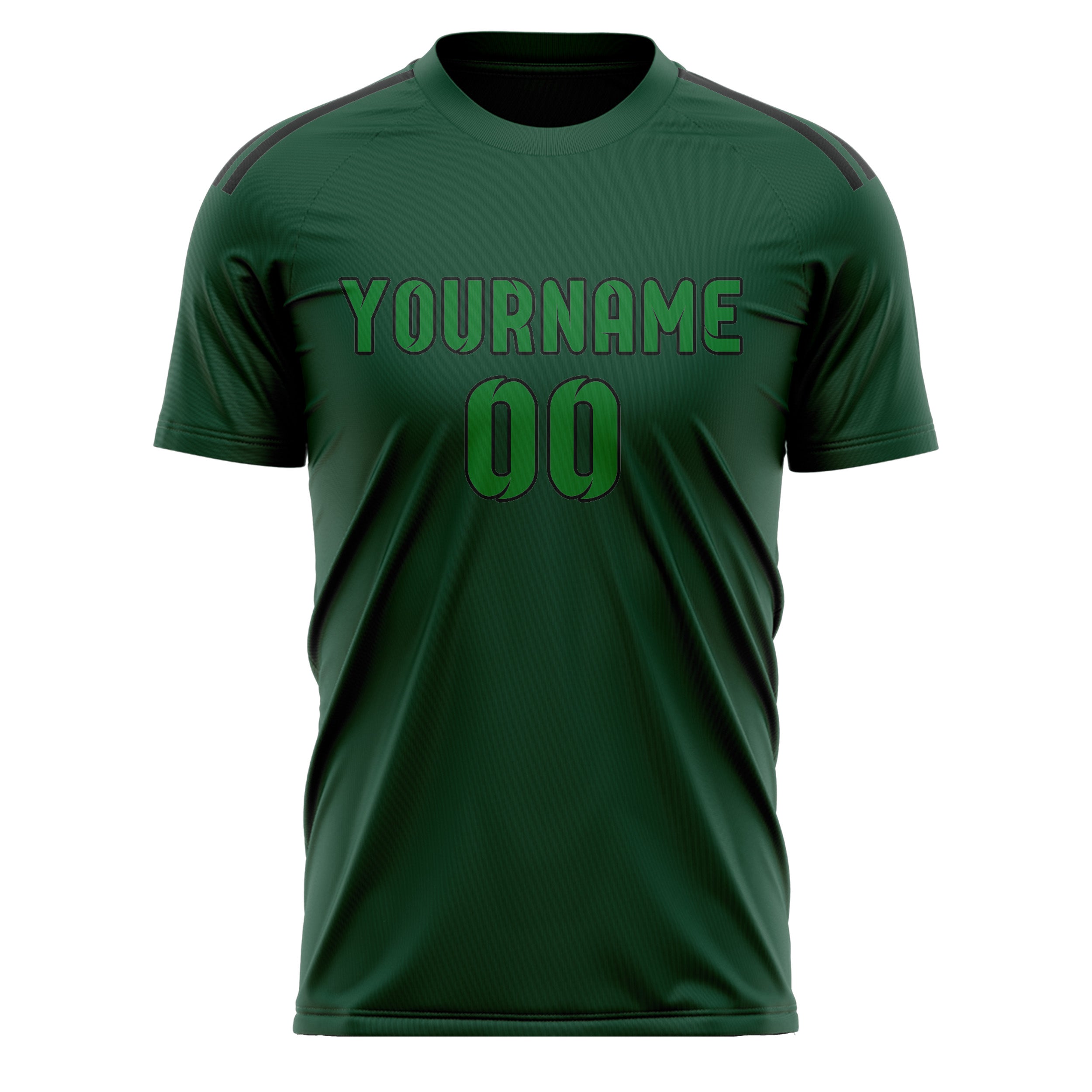 Custom Green Emerald Green Soccer Jersey