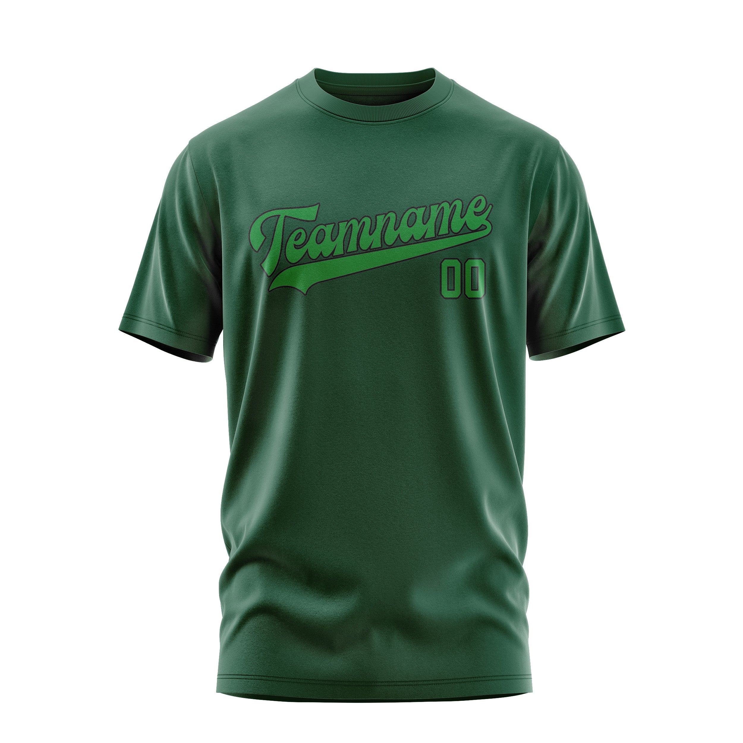 Custom Green Emerald Green T-Shirt