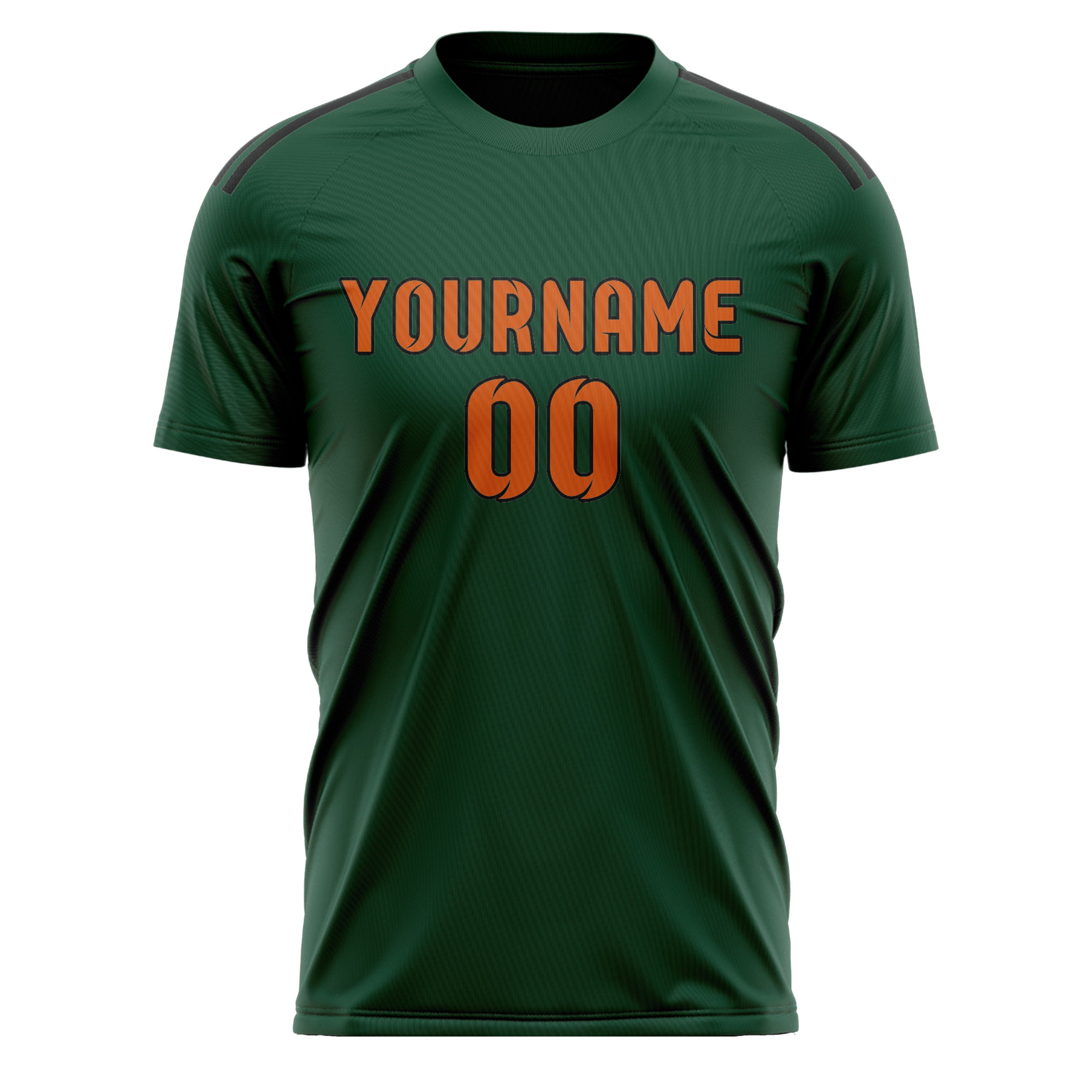 Custom Green Orange Soccer Jersey