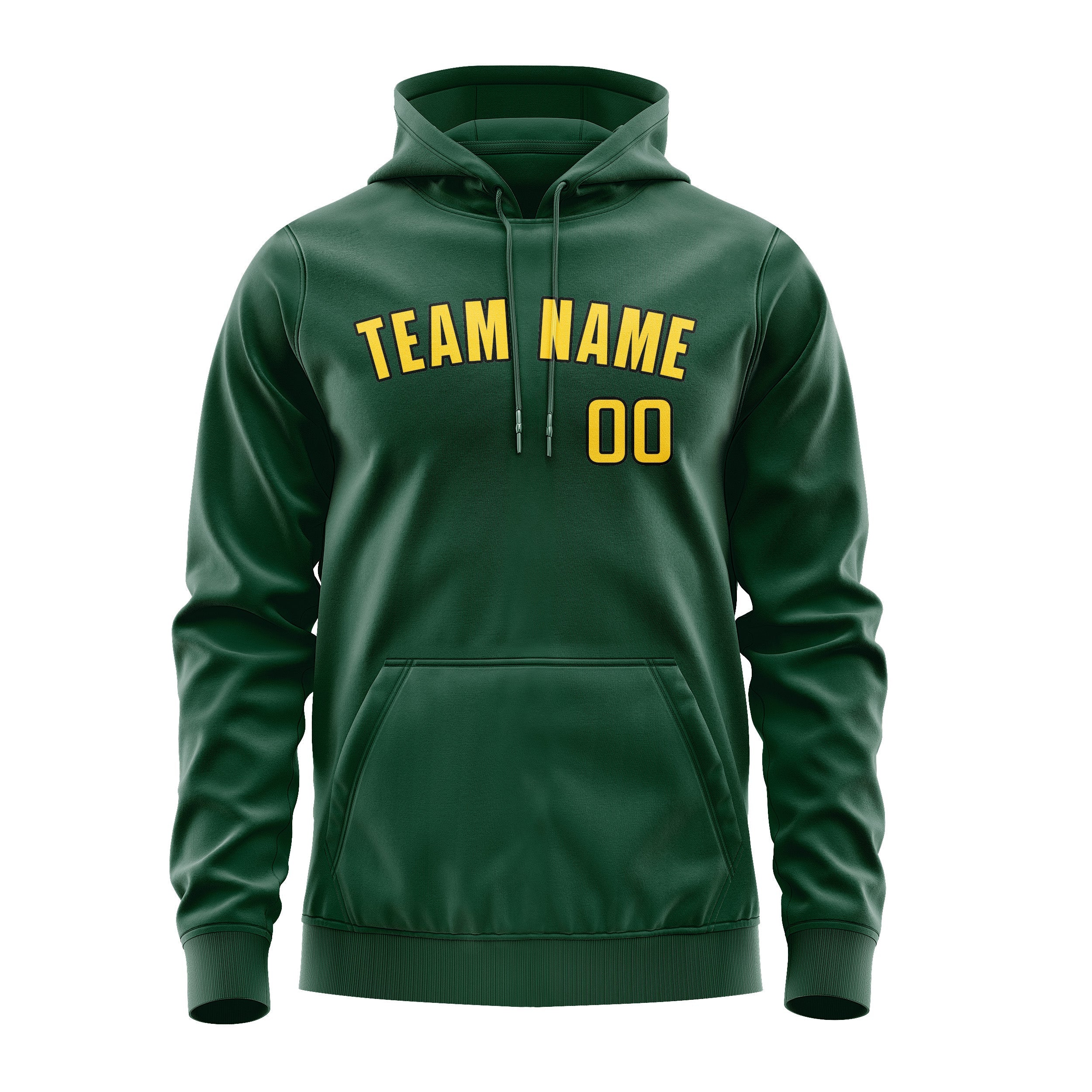 Custom Green Gold Hoodie