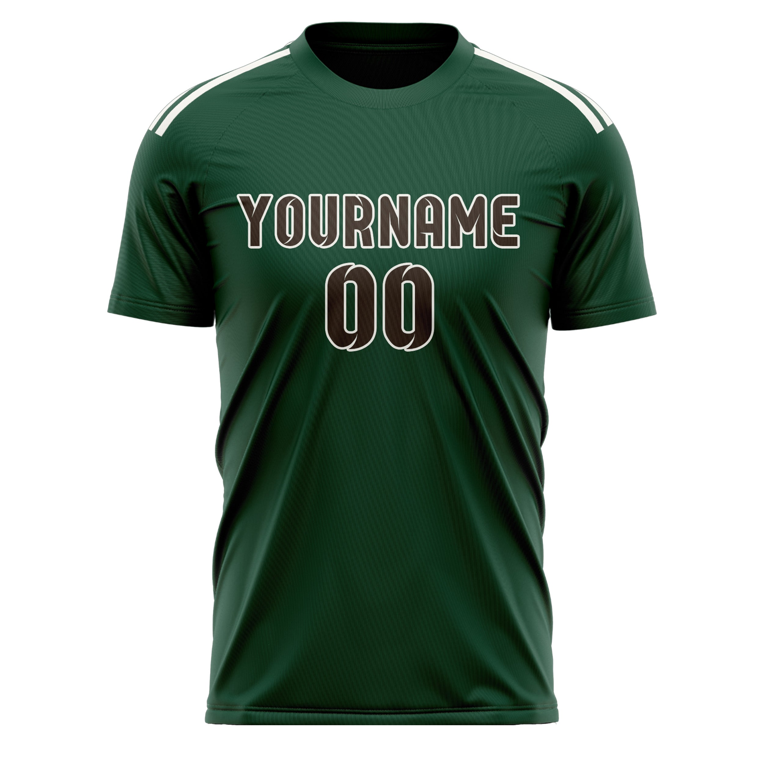 Custom Green Brown Soccer Jersey