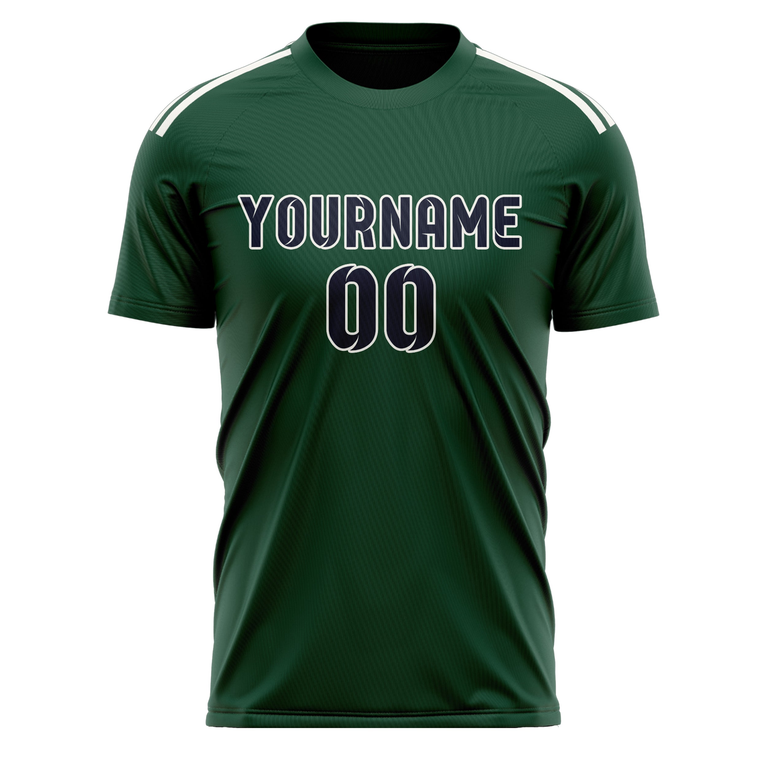 Custom Green Navy Soccer Jersey