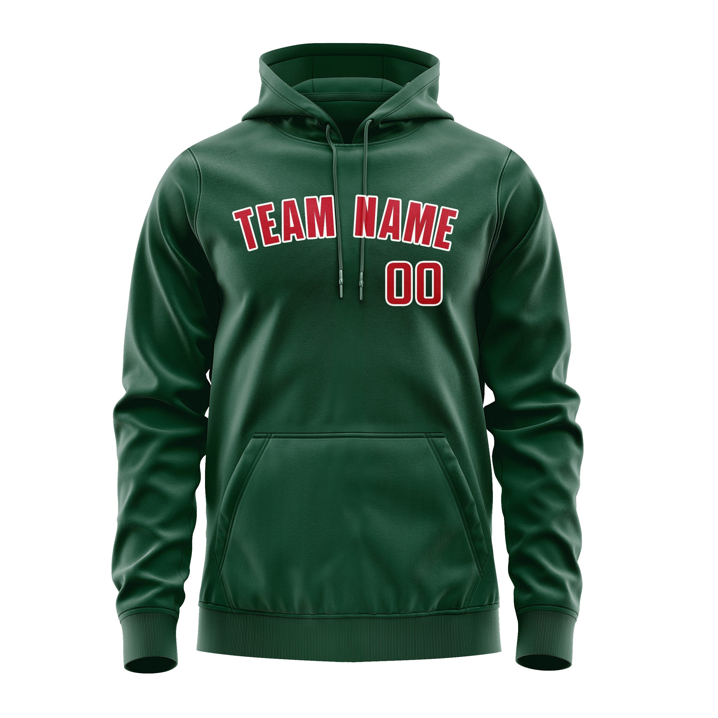 Custom Green Red Hoodie