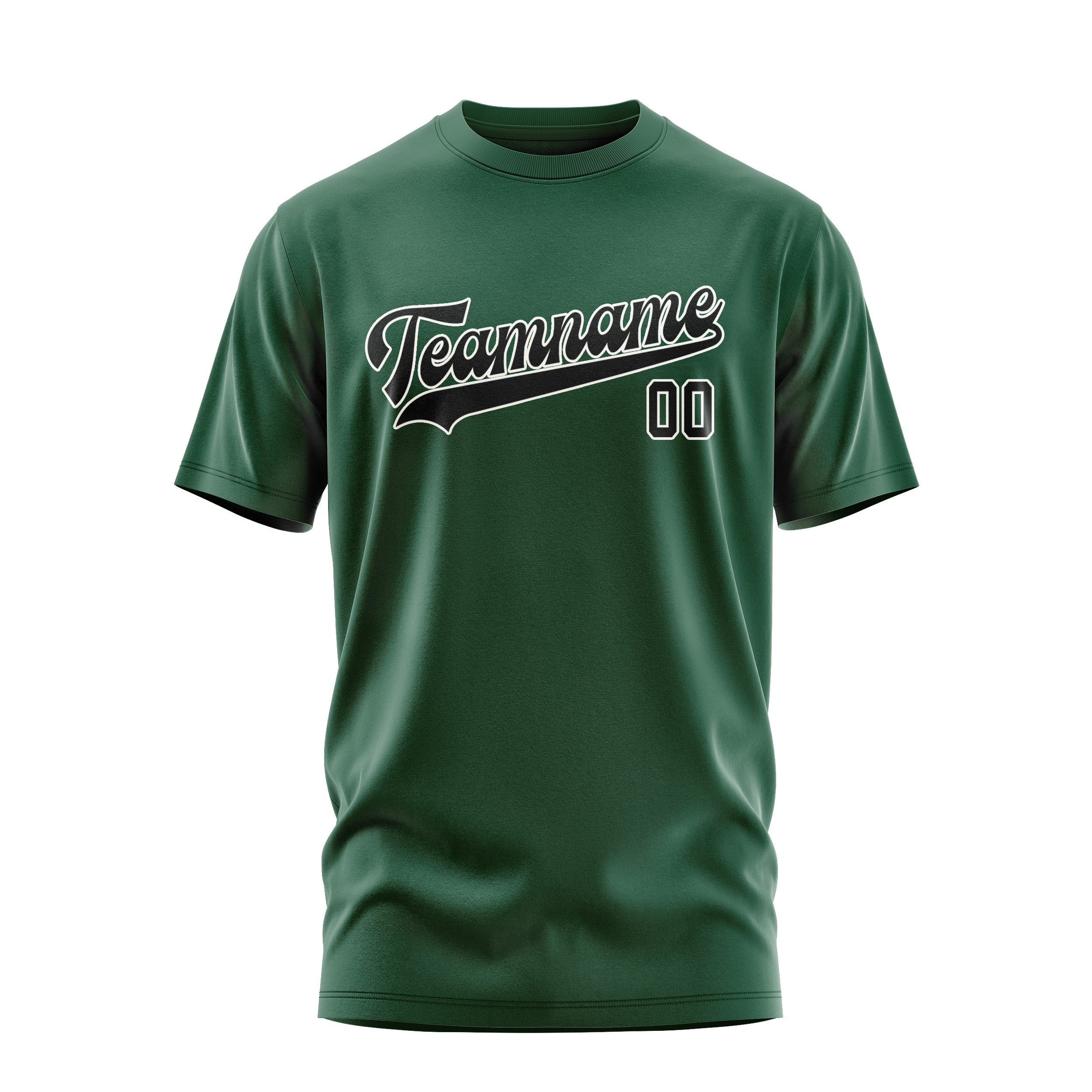 Custom Green Black T-Shirt