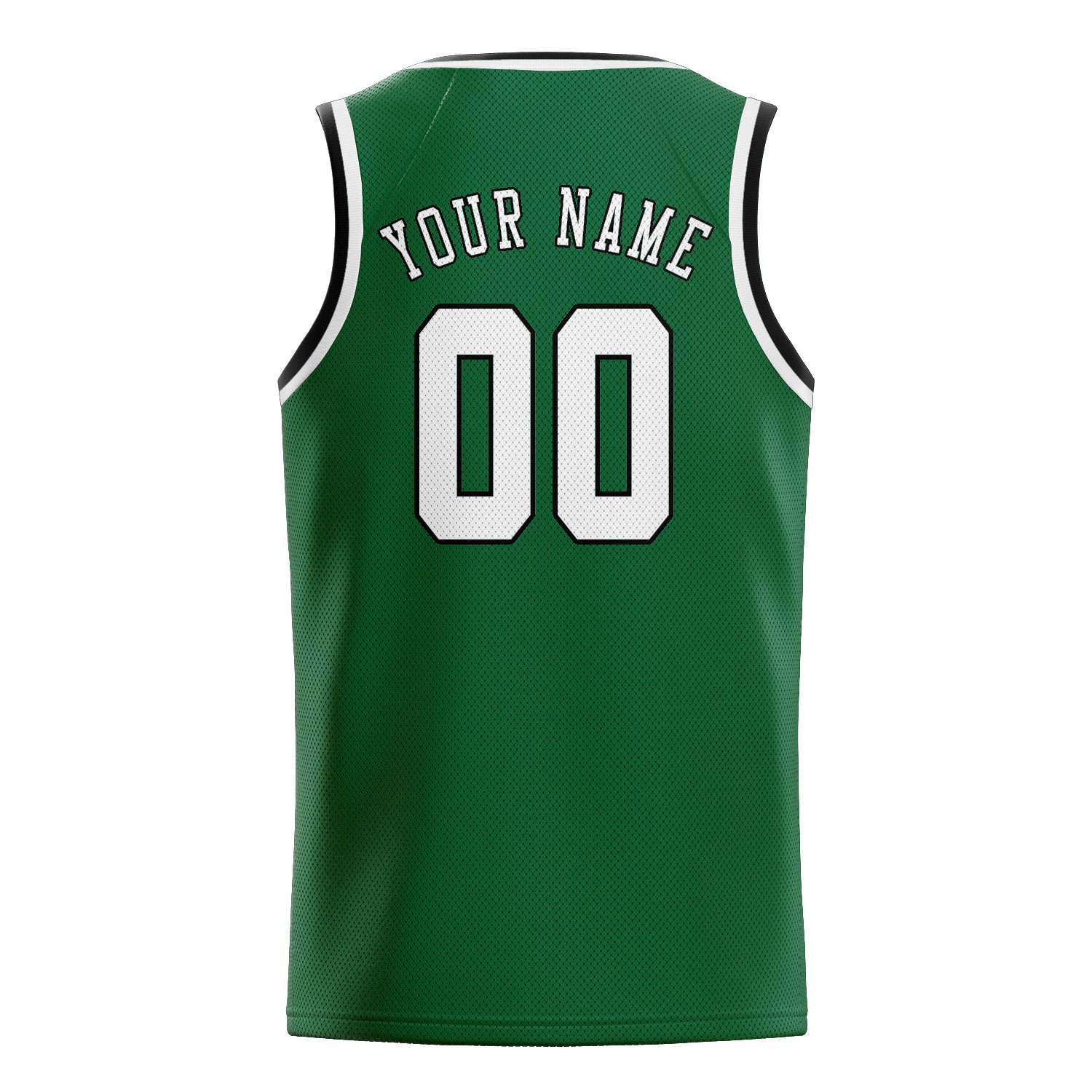 Custom Green White Basketball Jersey