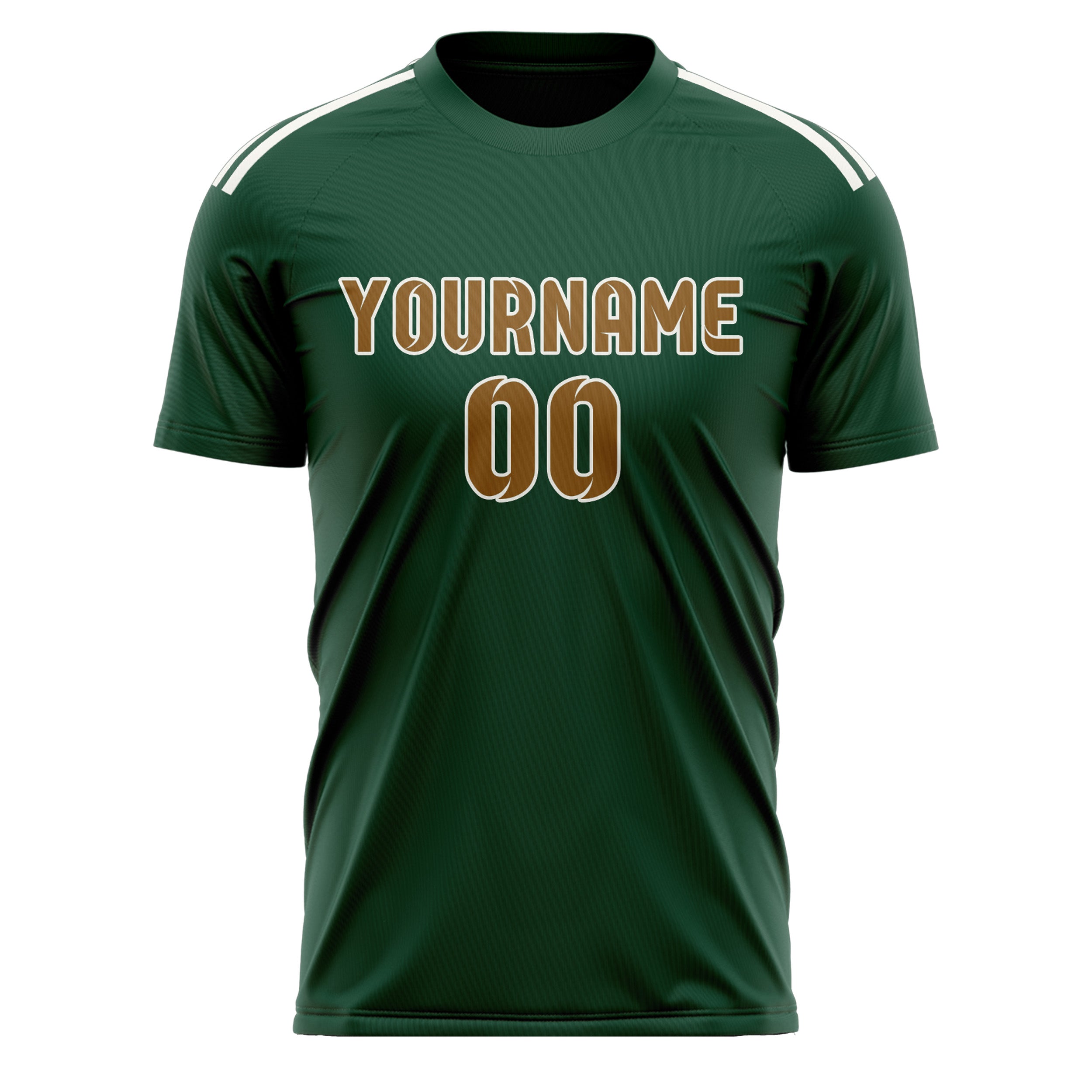 Custom Green Khaki Soccer Jersey