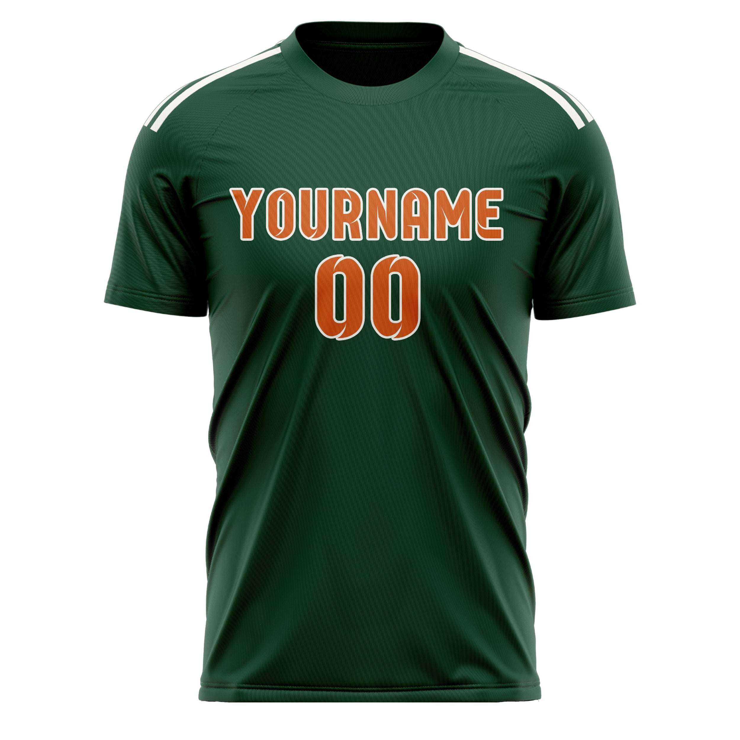 Custom Green Orange Soccer Jersey