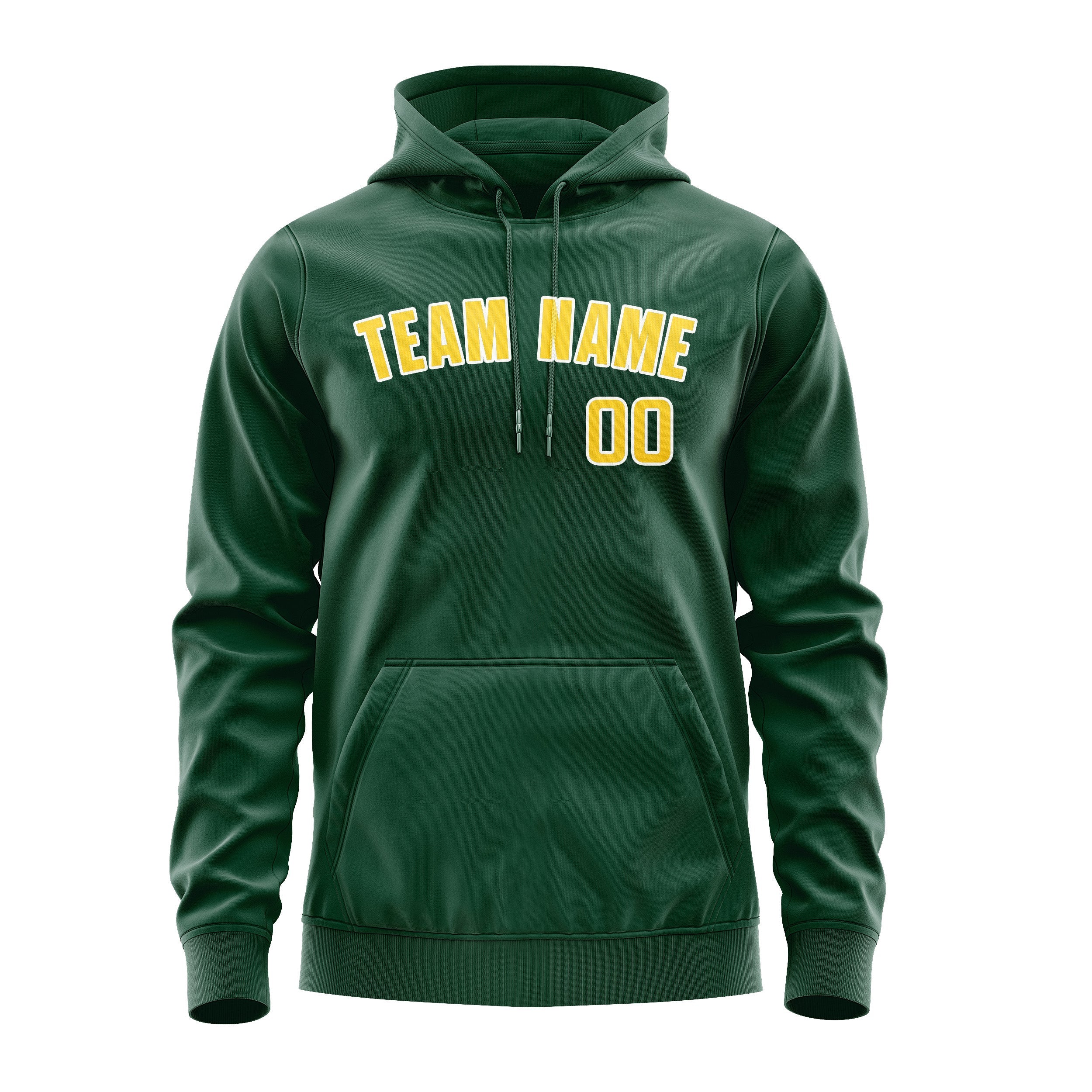 Custom Green Gold Hoodie