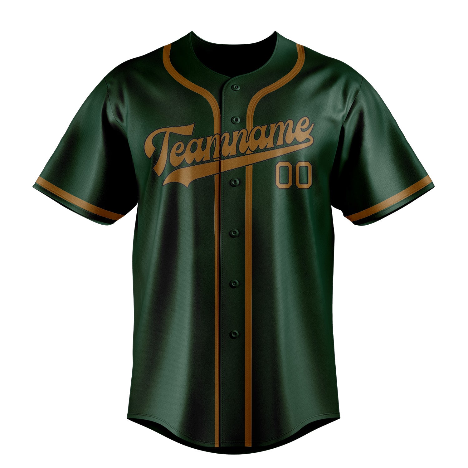 Custom Green Khaki Baseball Jersey