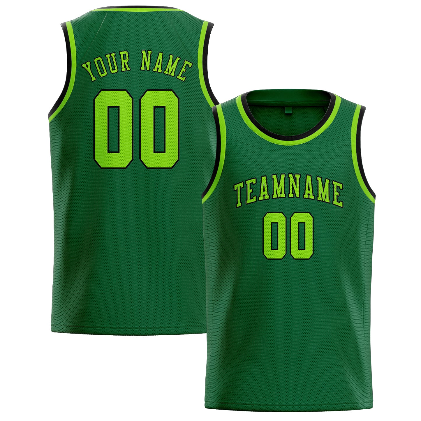 Custom Green Emerald Green Basketball Jersey