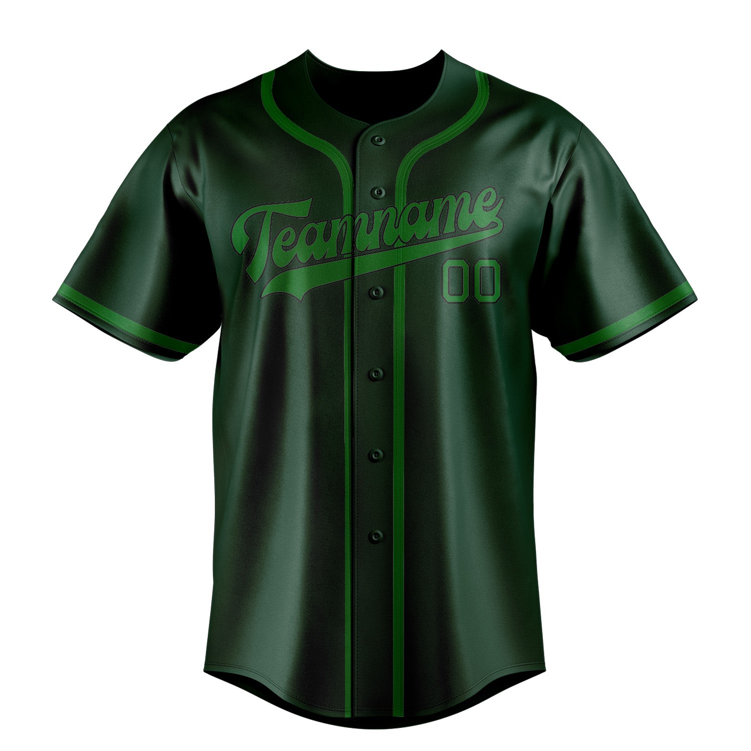 Custom Green Emerald Green Baseball Jersey