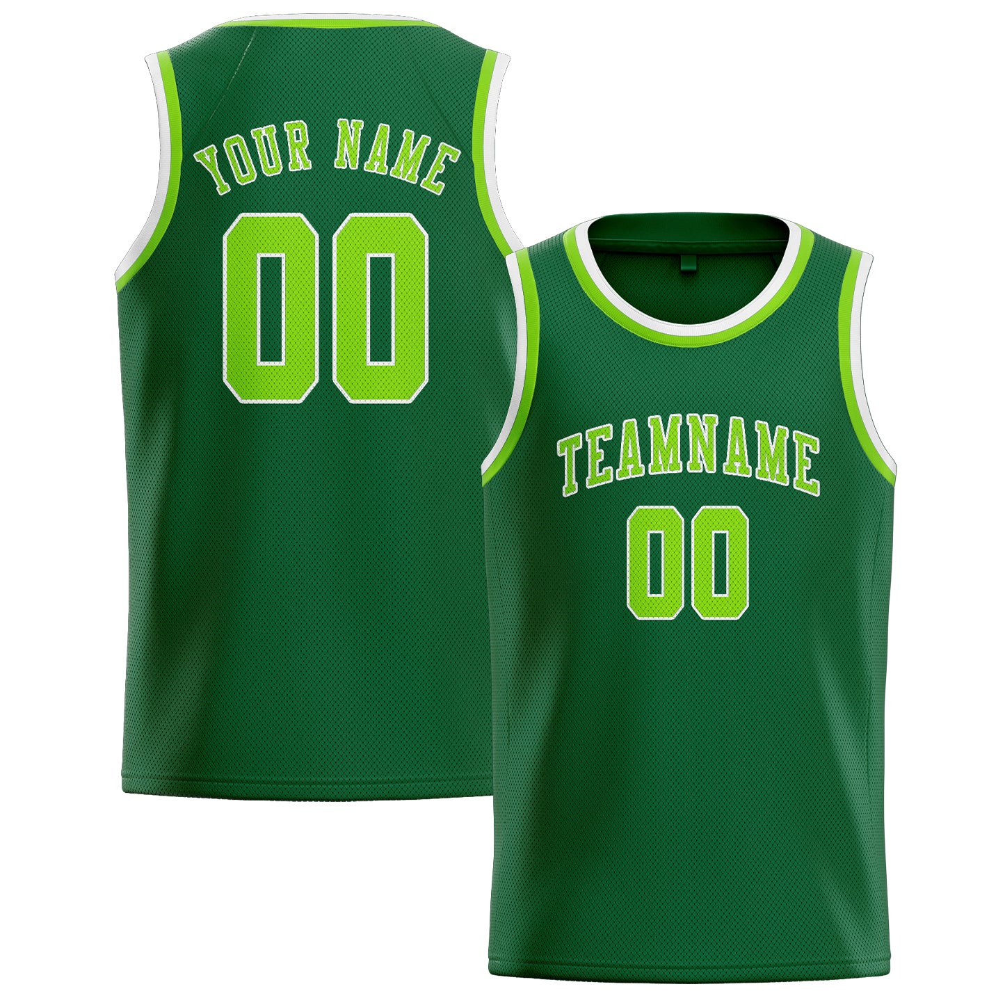 Custom Green Emerald Green Basketball Jersey