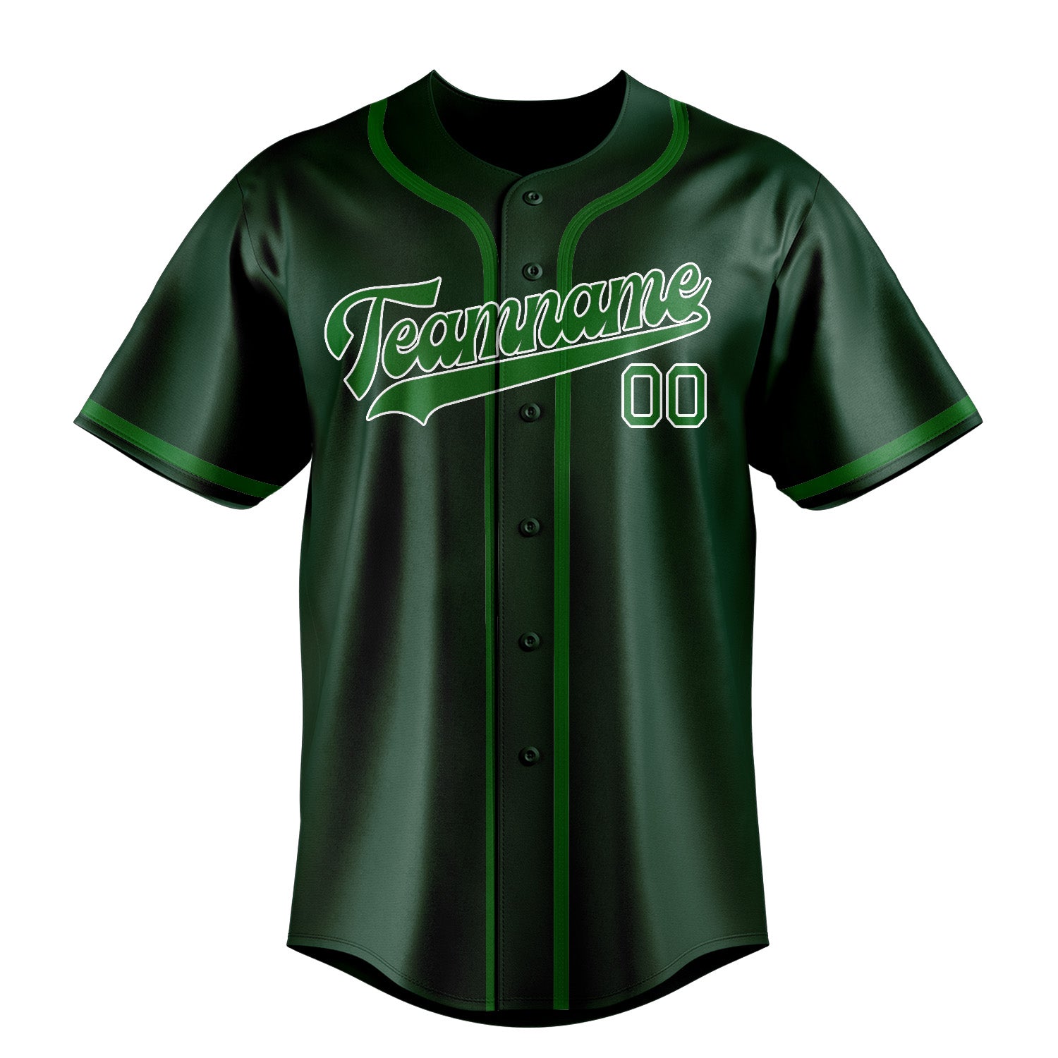 Custom Green Emerald Green Baseball Jersey