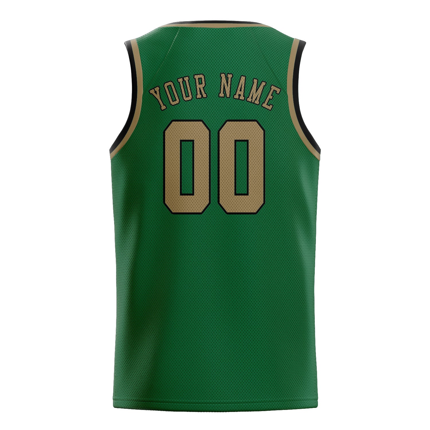 Custom Green Light Khaki Basketball Jersey