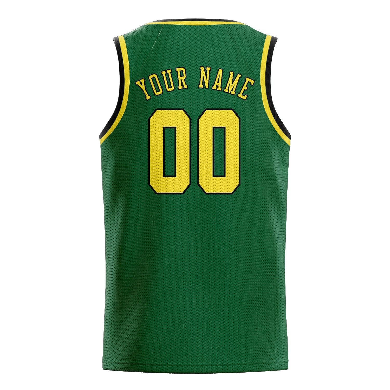 Custom Green Light Yellow Basketball Jersey
