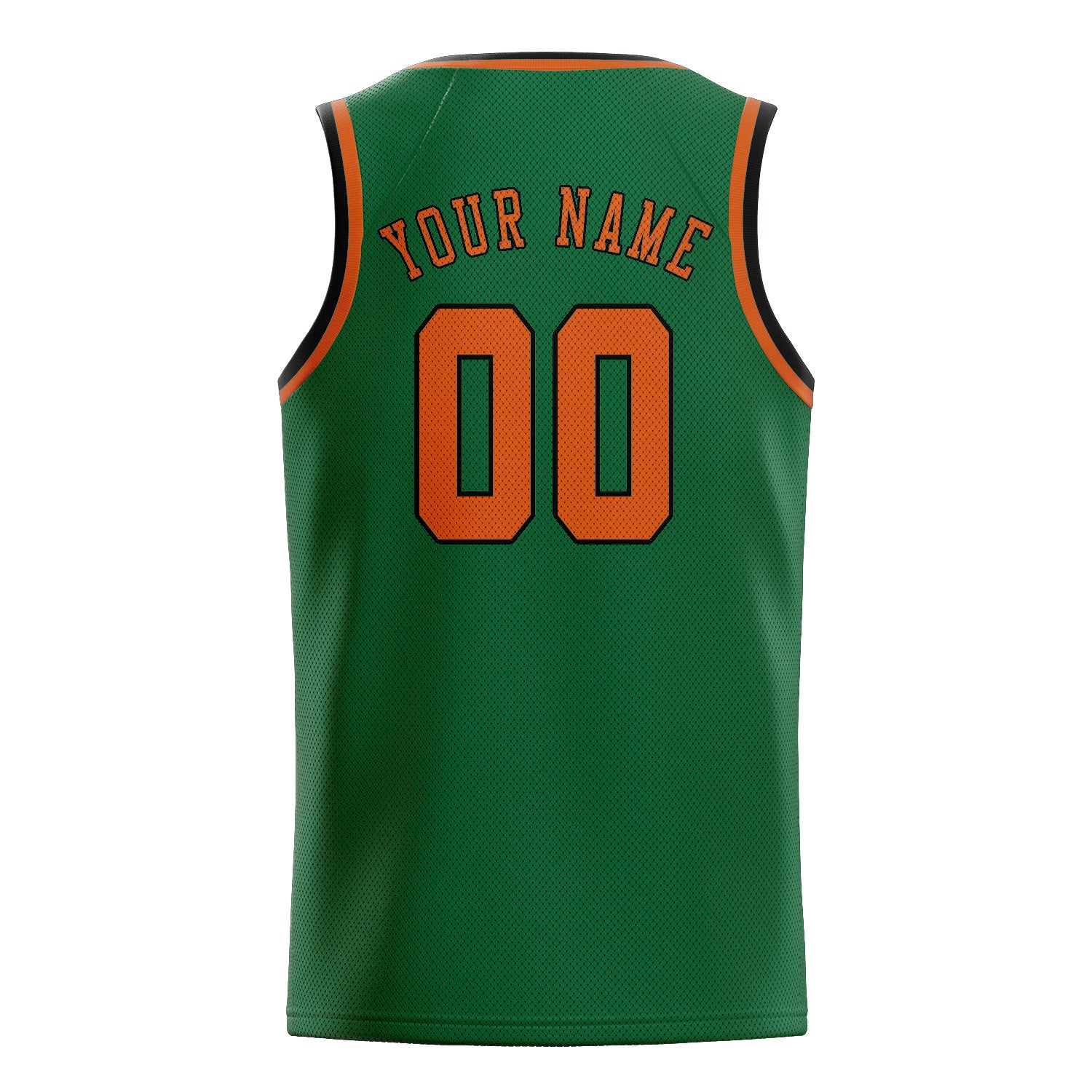 Custom Green Orange Basketball Jersey