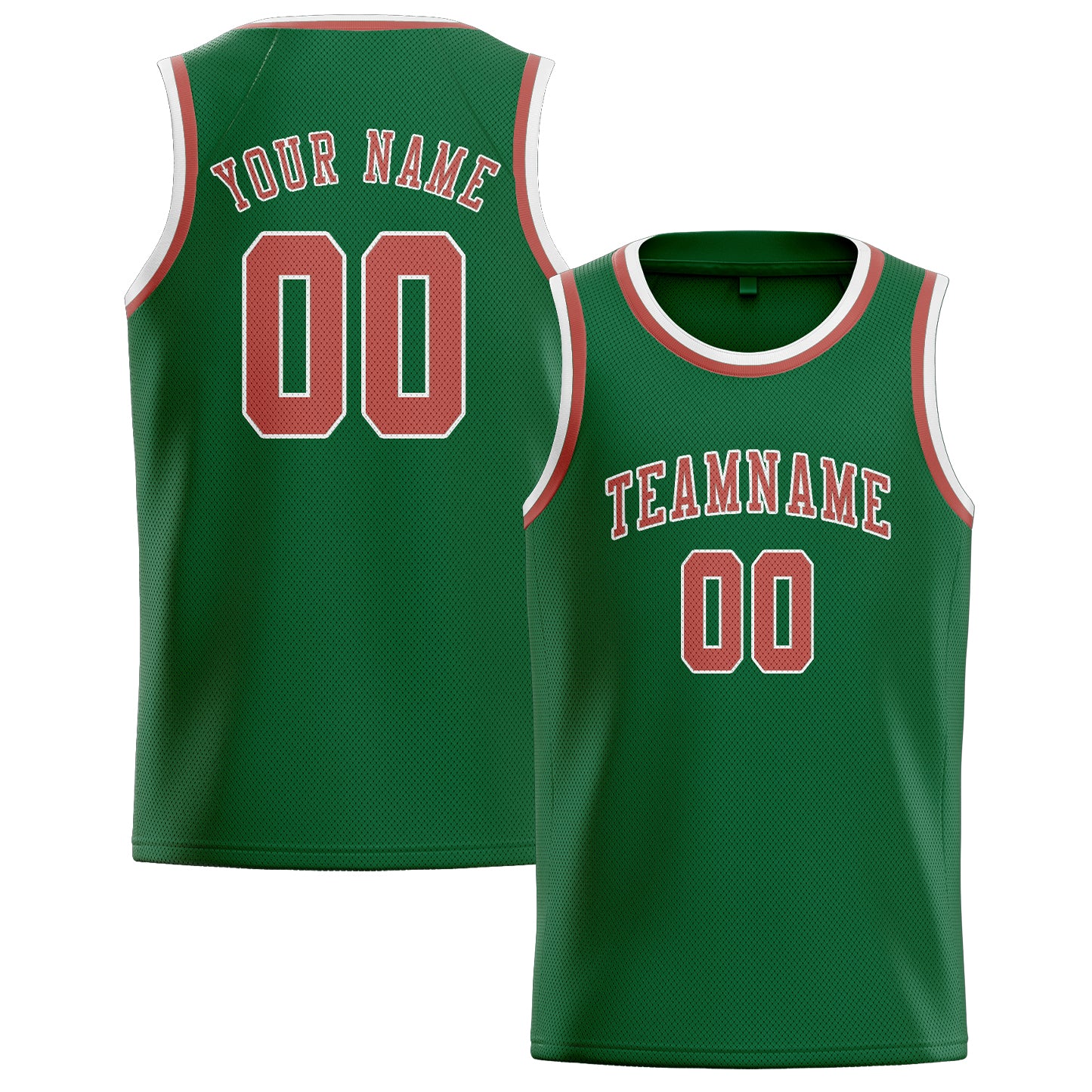 Custom Green Copper Rose Basketball Jersey