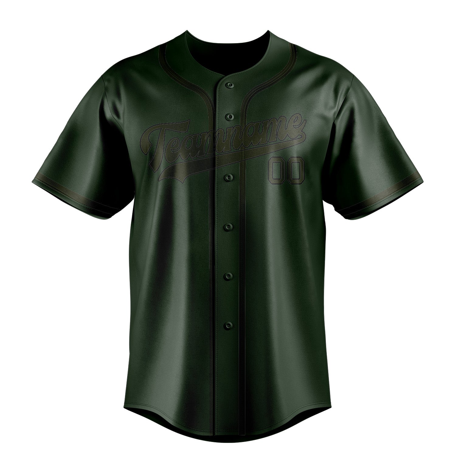 Custom Dark Green Olive Baseball Jersey