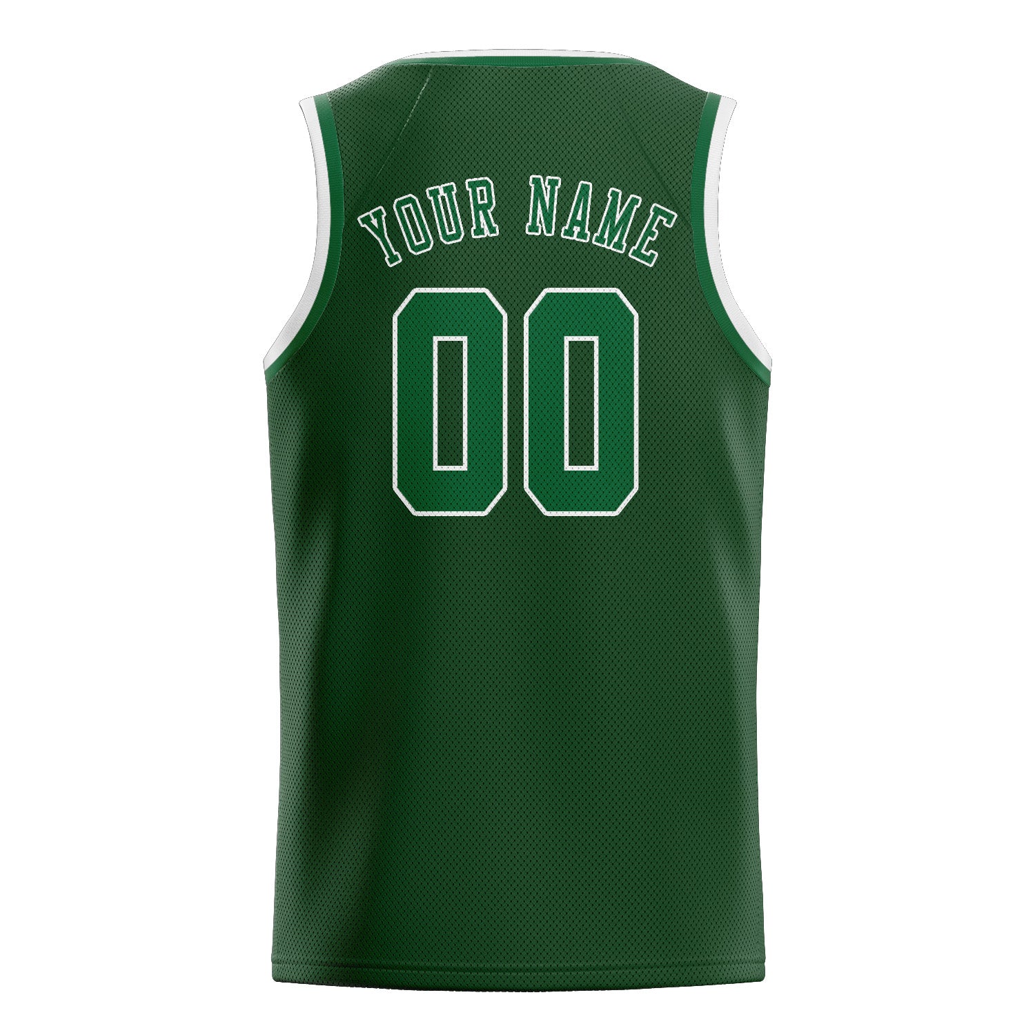 Custom Dark Green Green Basketball Jersey
