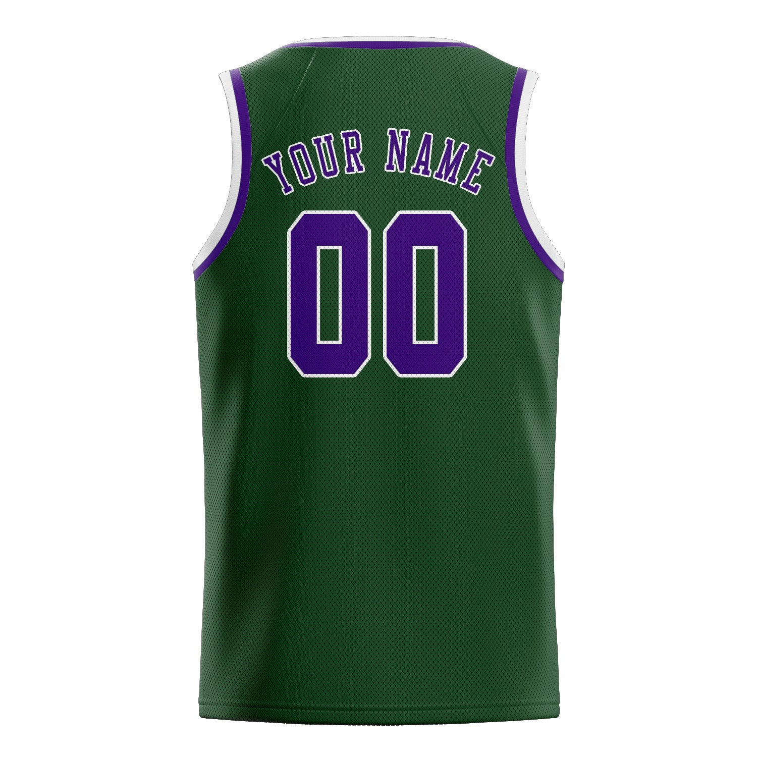 Custom Dark Green Purple Basketball Jersey