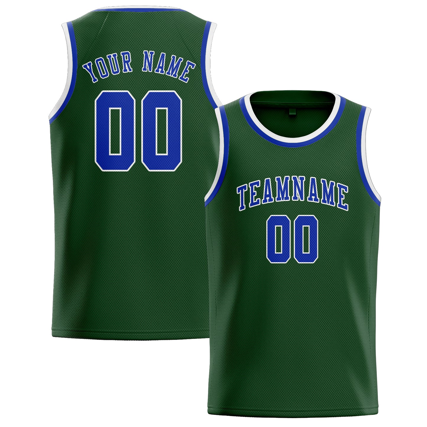 Custom Dark Green Sky Blue Basketball Jersey