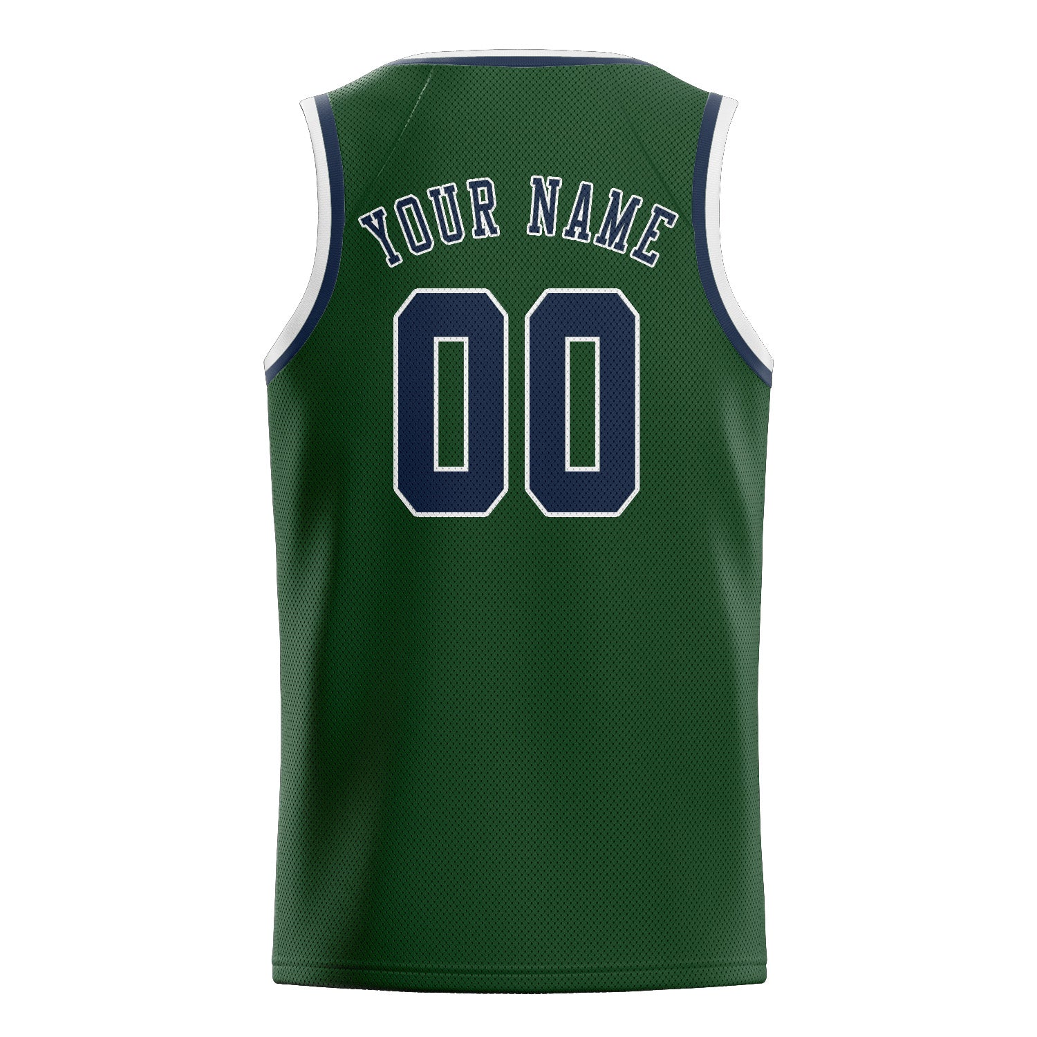 Custom Dark Green Blue Basketball Jersey
