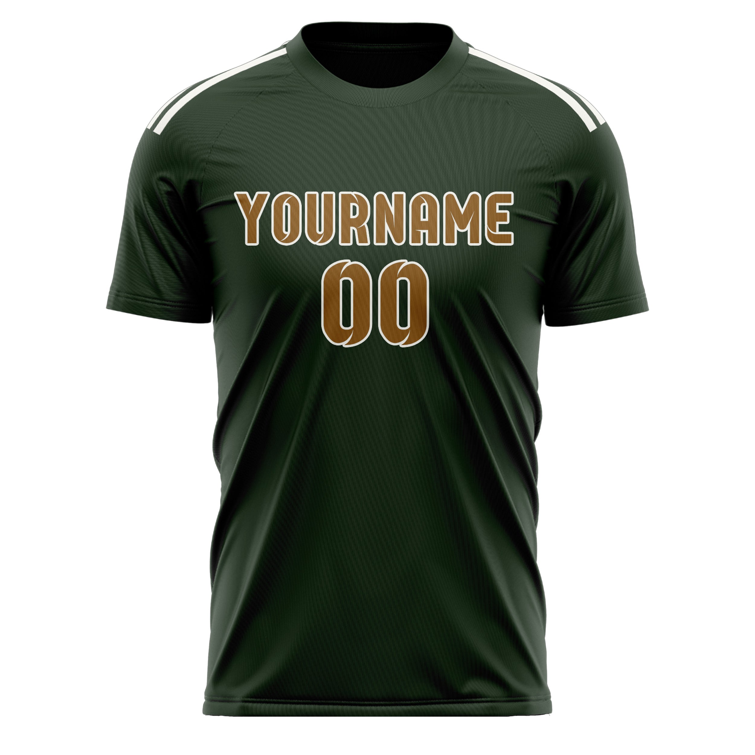 Custom Dark Green Khaki Soccer Jersey