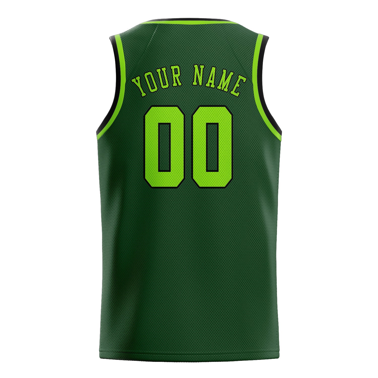 Custom Dark Green Emerald Green Basketball Jersey