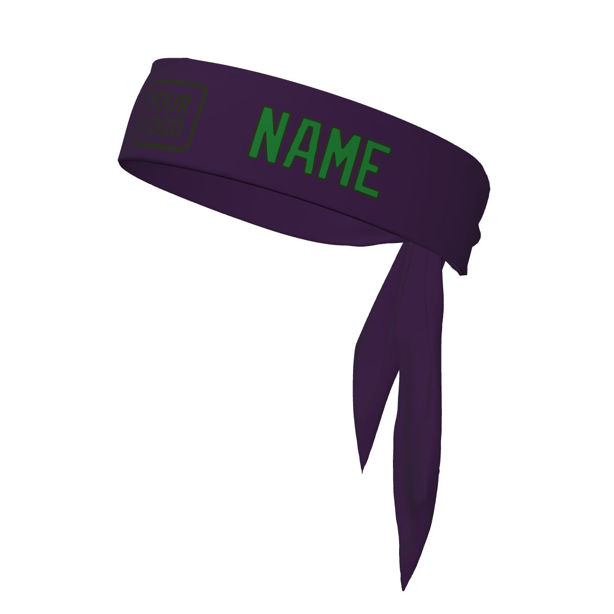 Custom Purple Emerald Green Headband