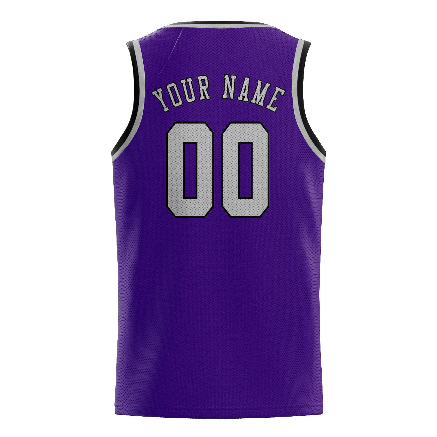 Custom Purple Gray Basketball Jersey