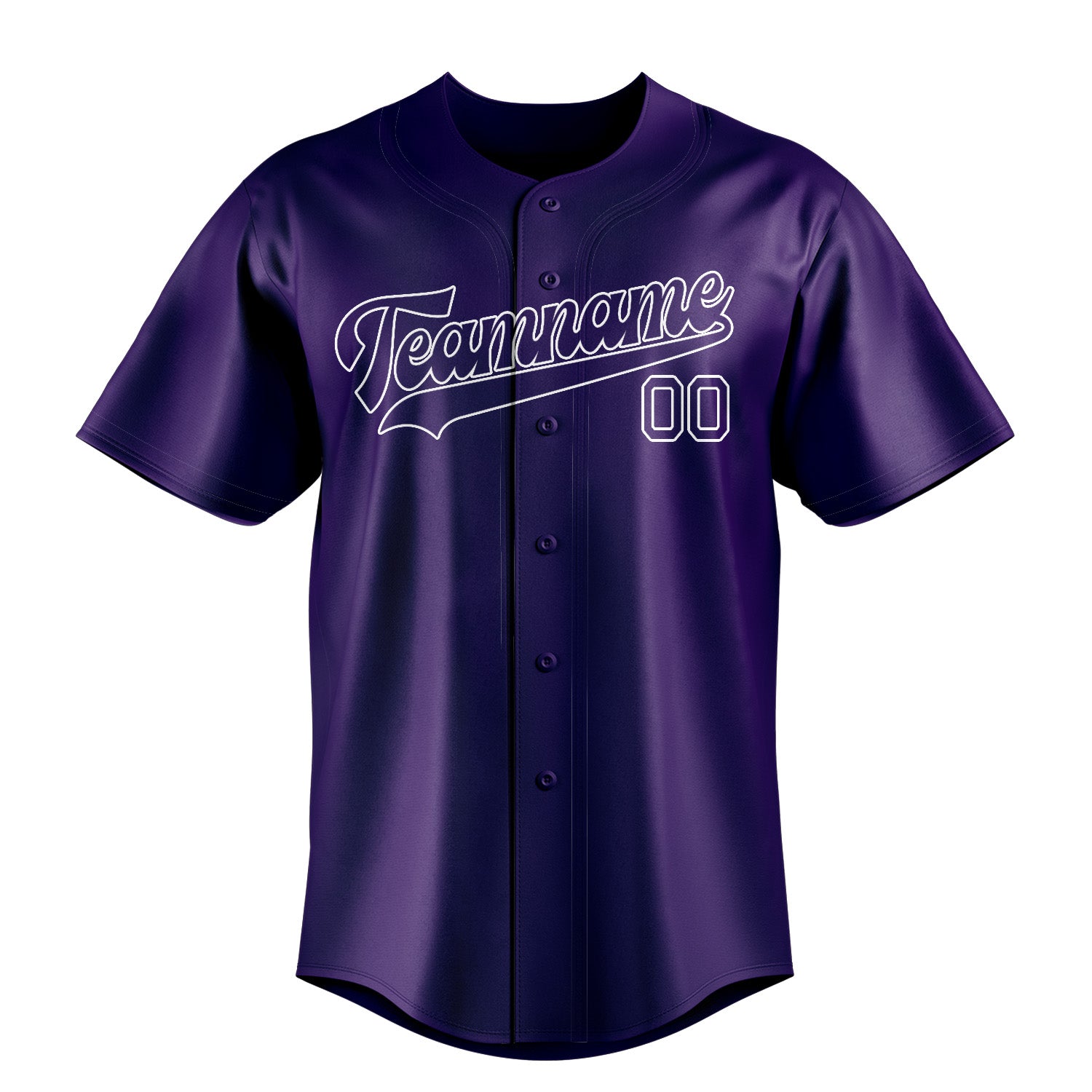 Custom Purple White Baseball Jersey