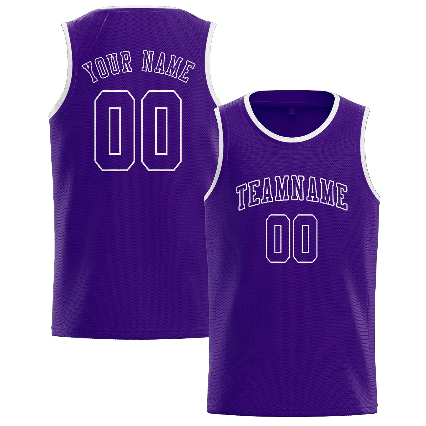 Custom Purple Purple Basketball Jersey