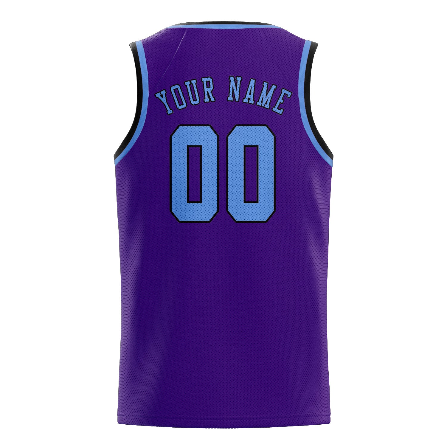 Custom Purple Light Blue Basketball Jersey
