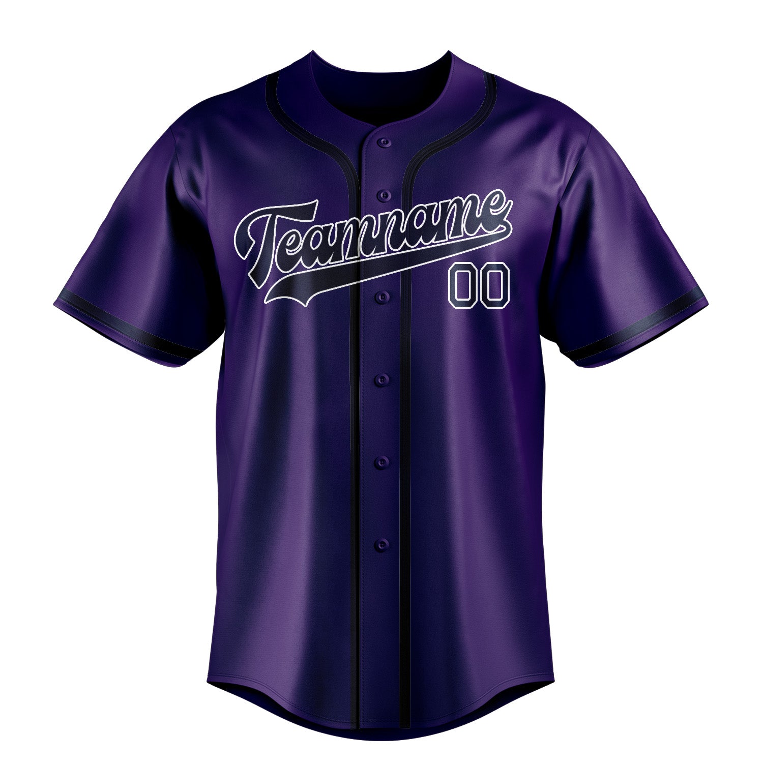 Custom Purple Blue Baseball Jersey