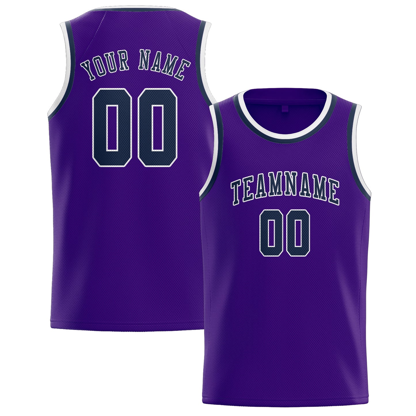 Custom Purple Blue Basketball Jersey