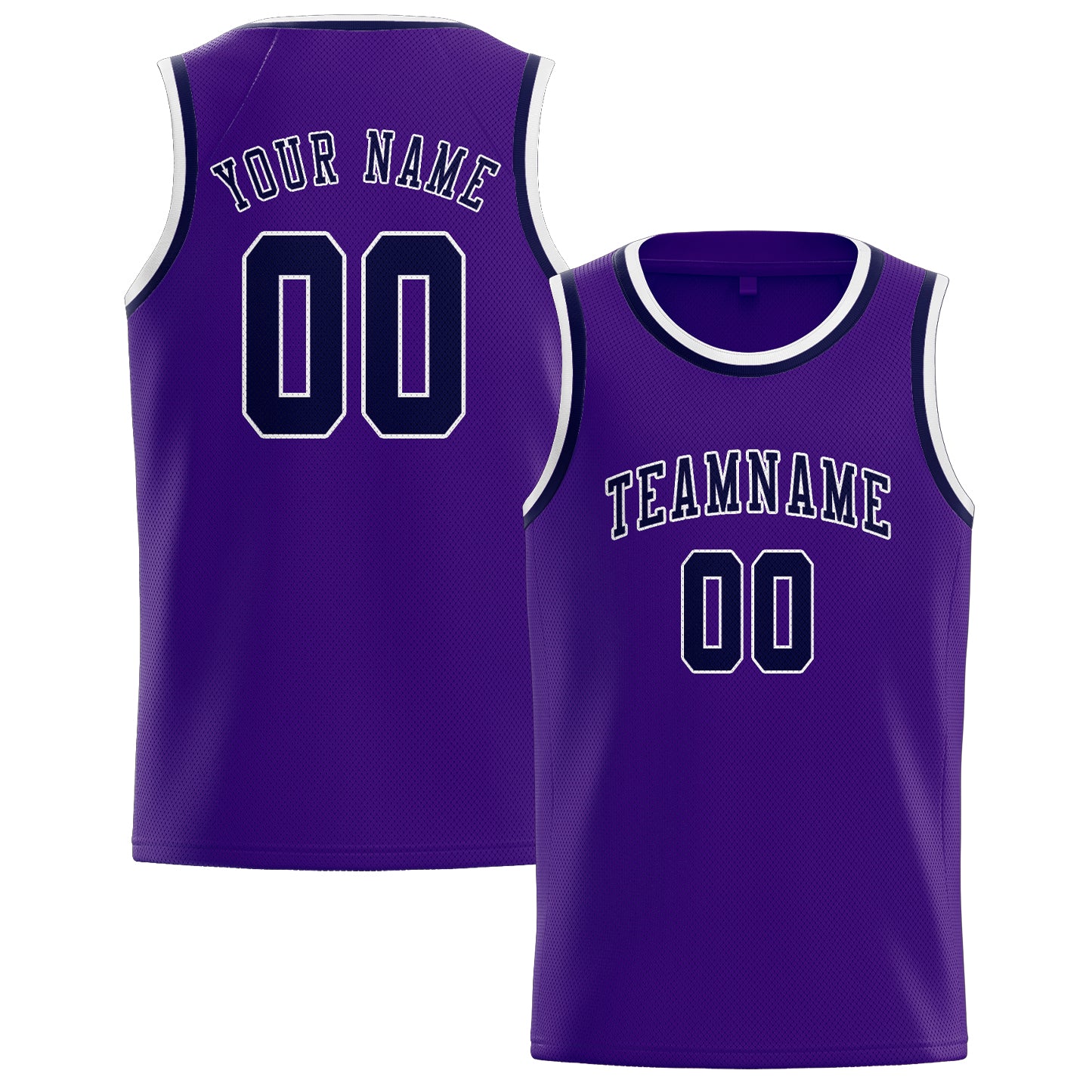 Custom Purple Navy Basketball Jersey
