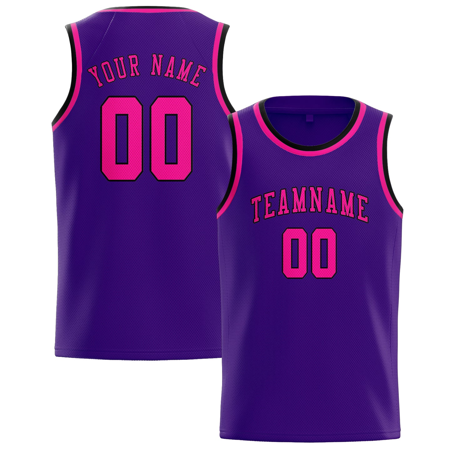 Custom Purple Pink Basketball Jersey