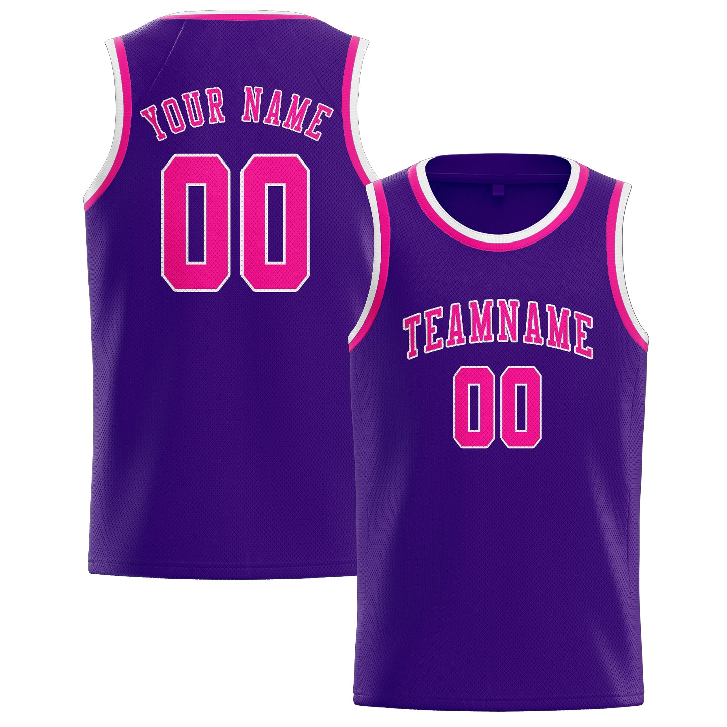 Custom Purple Pink Basketball Jersey