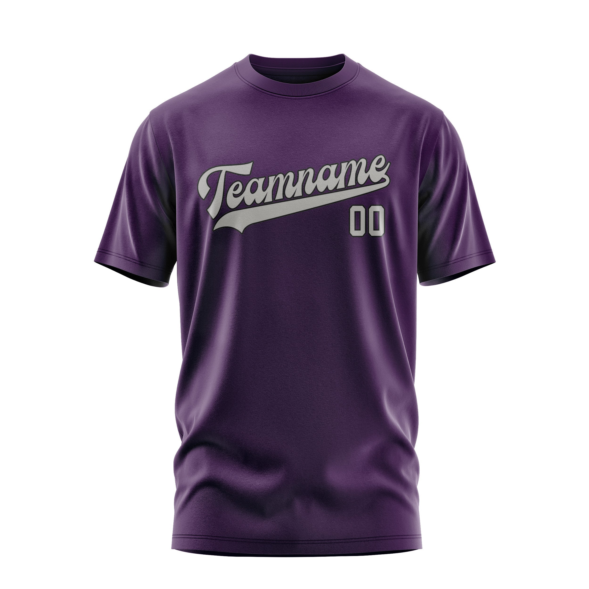 Custom Purple Gray T-Shirt