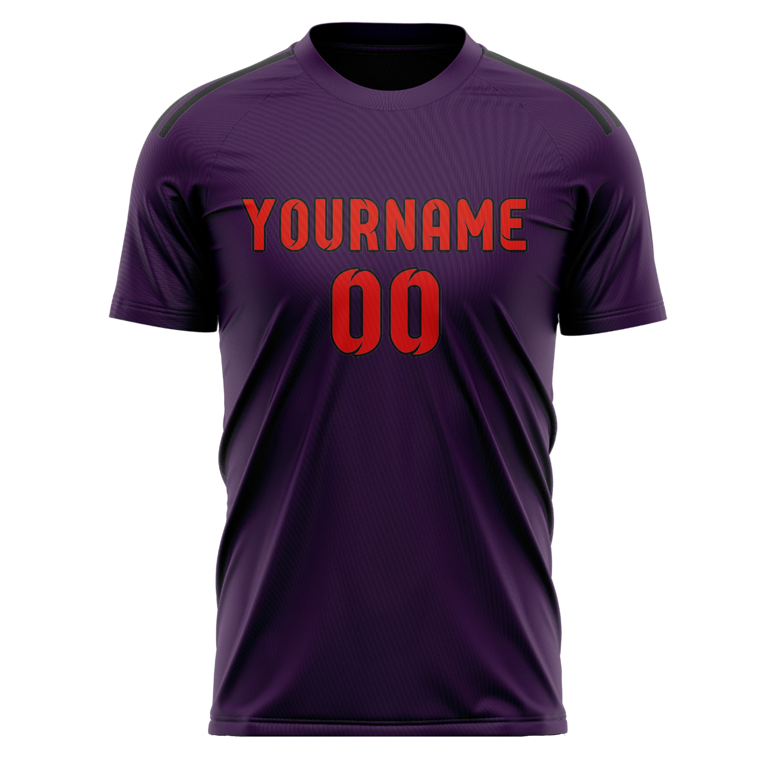 Custom Purple Orange Red Soccer Jersey